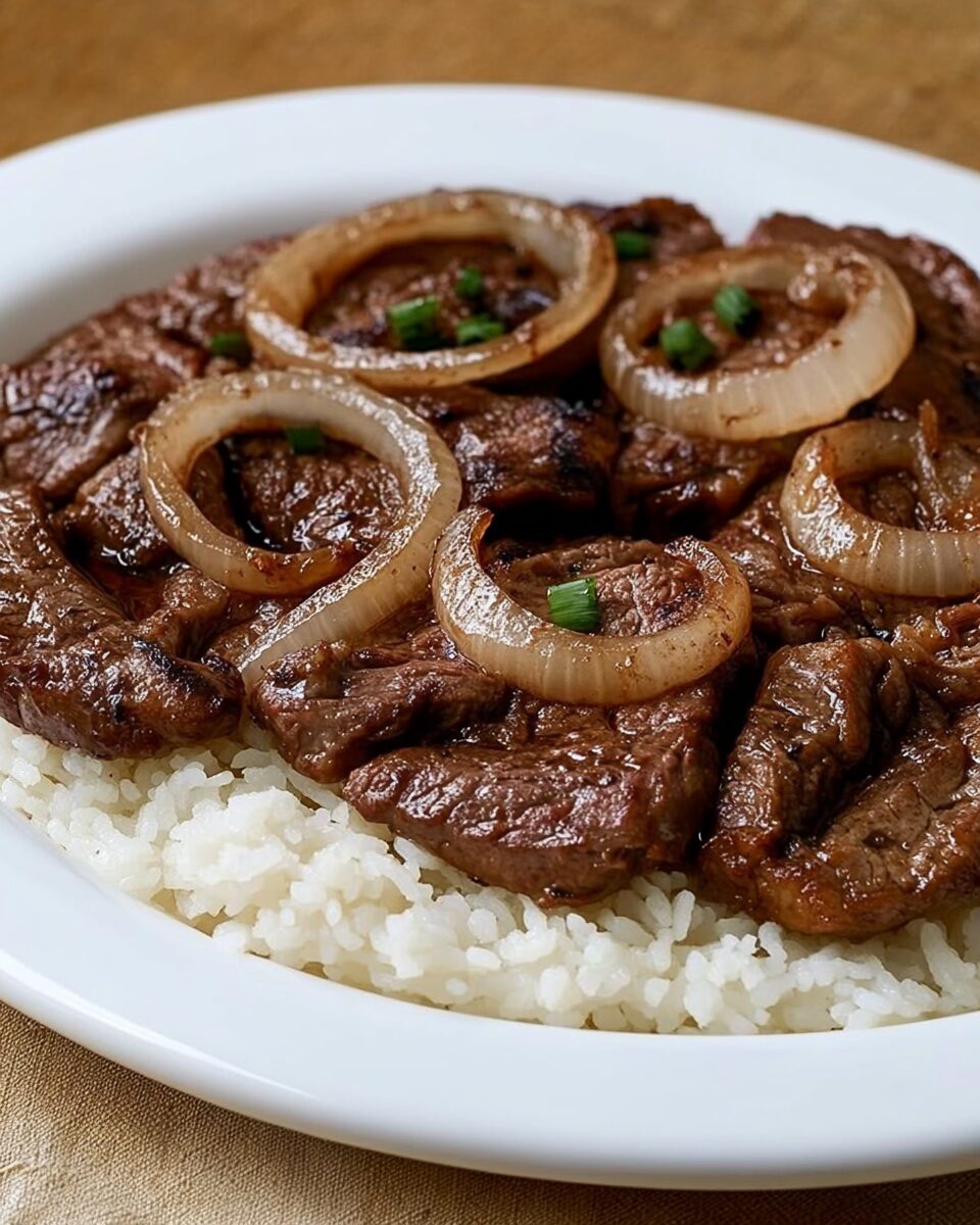 Bistek Tagalog (Filipino Pan-Seared Steak)