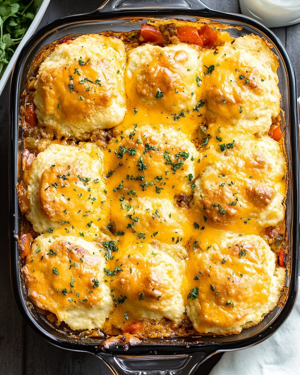 Cheeseburger Biscuit Bake