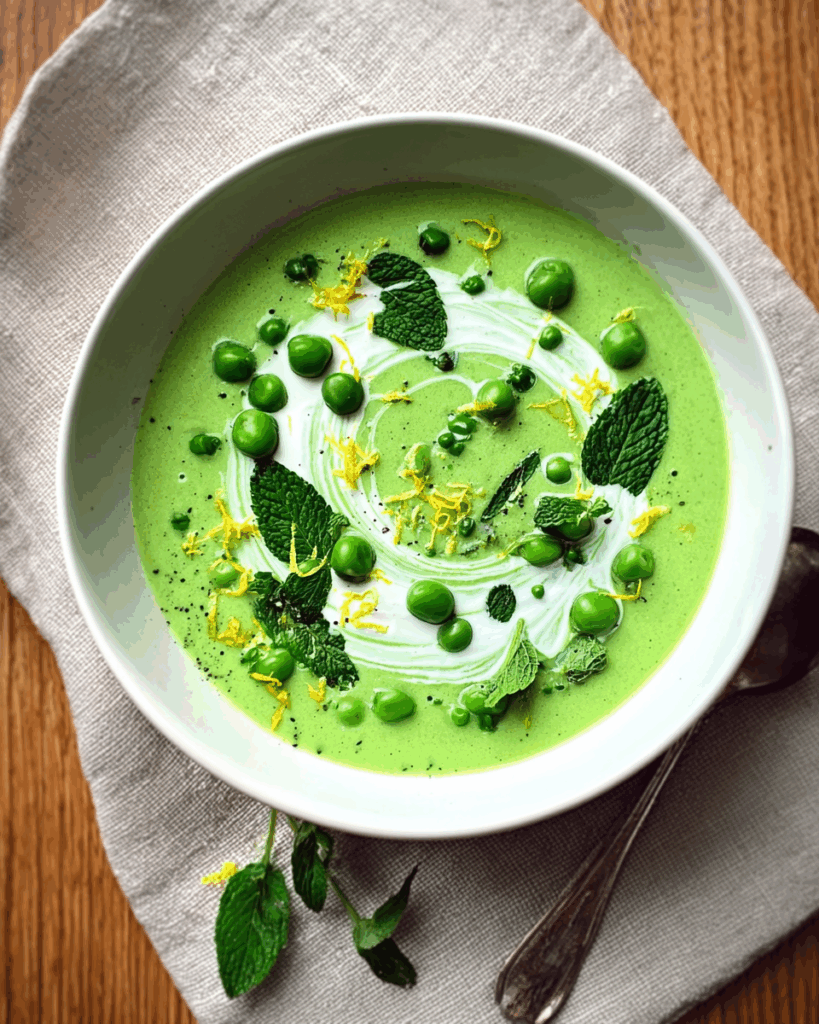 Mint Pea Soup – Chilled