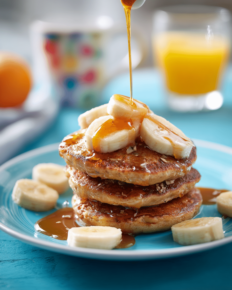 Banana Oat Pancakes – A Quick & Healthy Back to School Breakfast