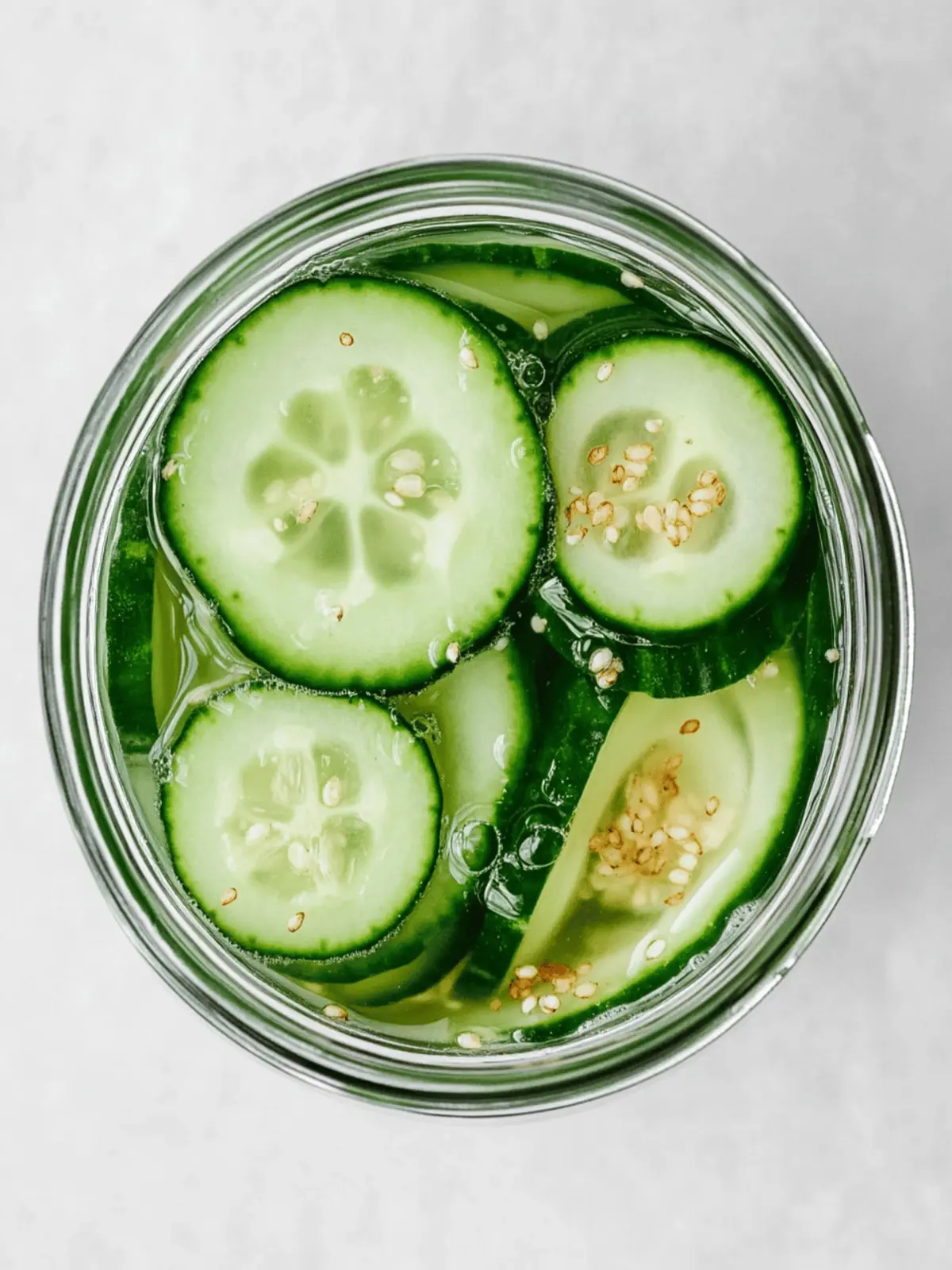 Quick Pickled Cucumber Slices for a Crunchy, Tangy Burst