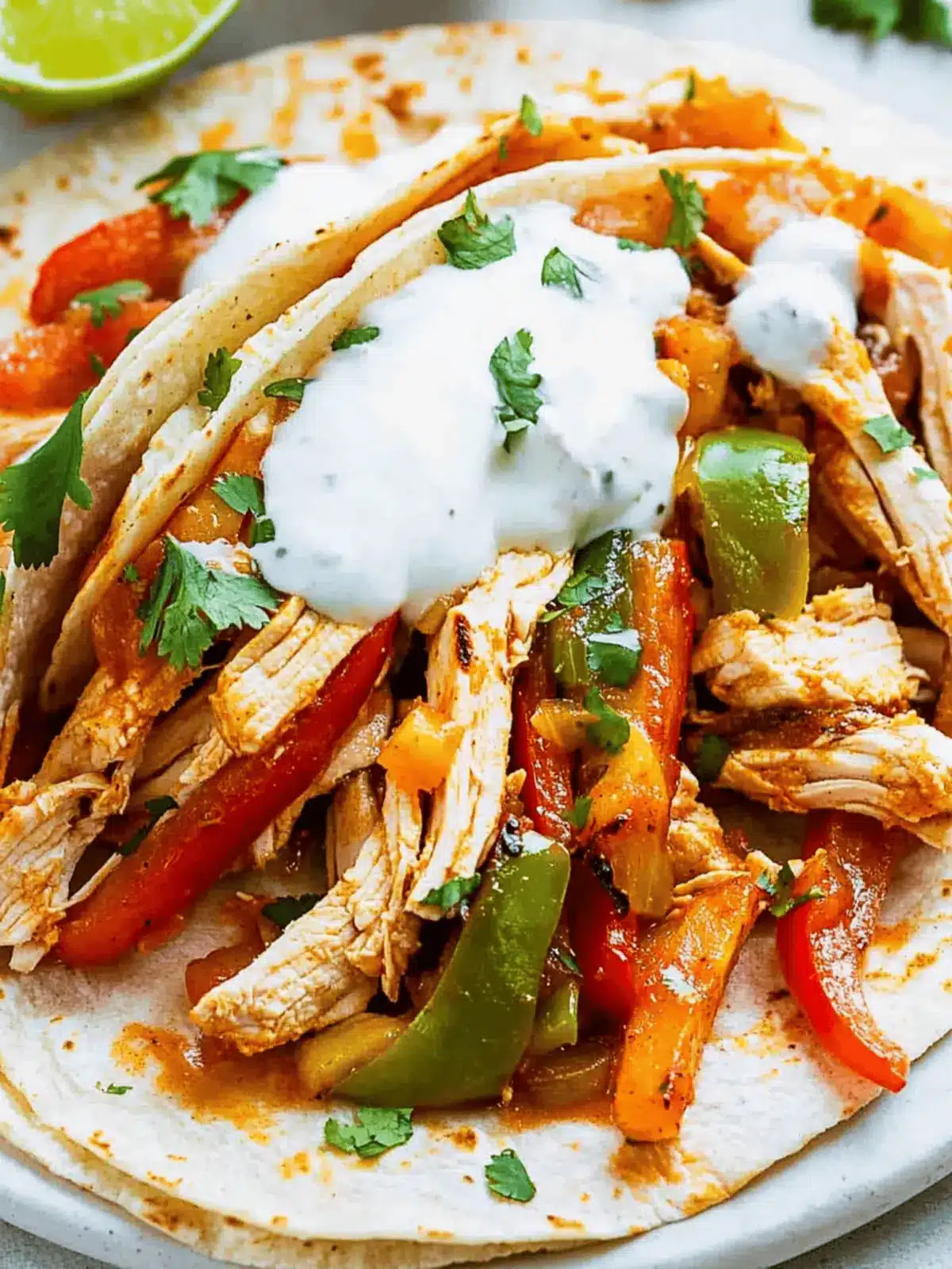 Slow Cooker Chicken Fajitas