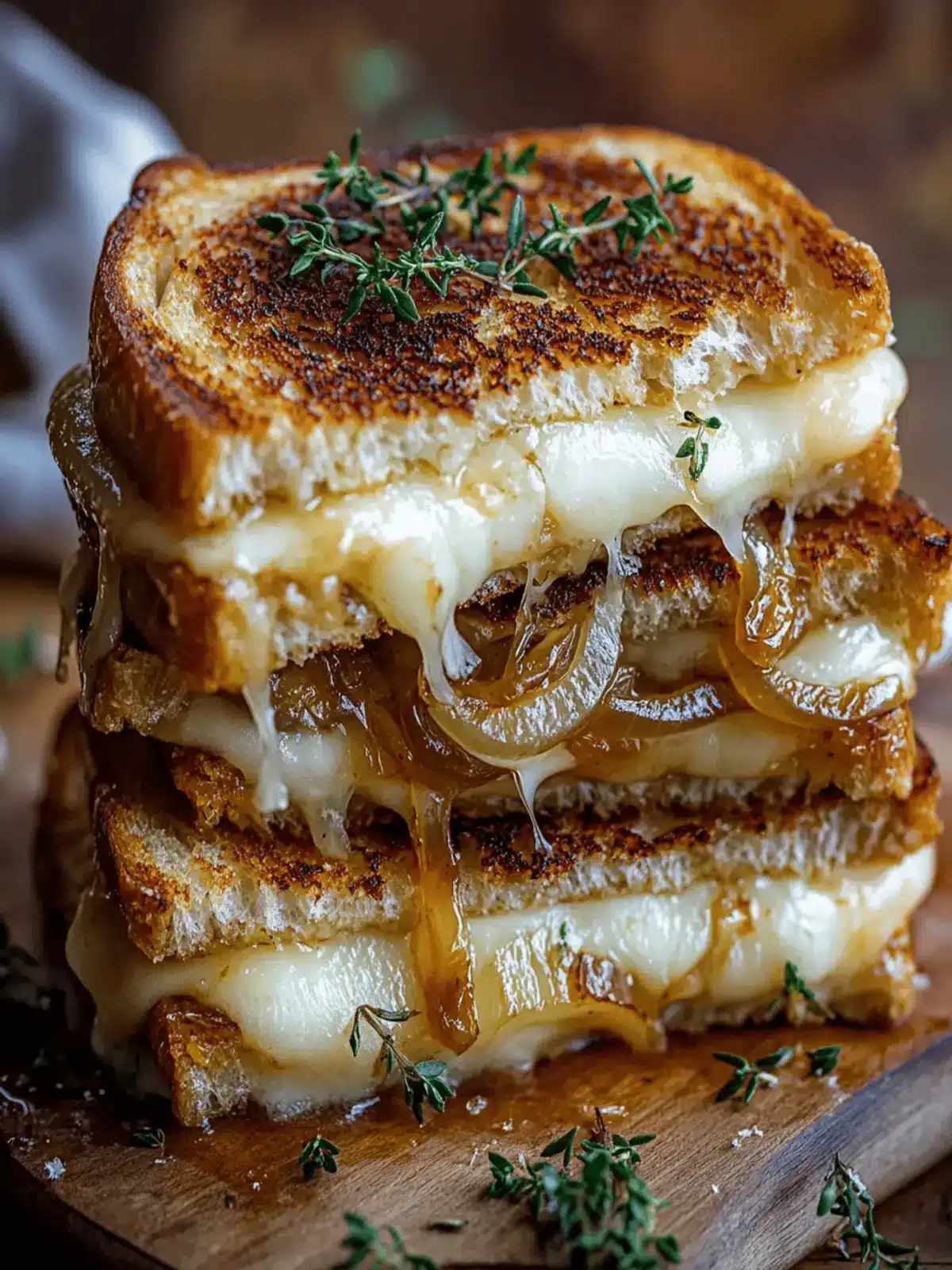 Pear & Apple Grilled Cheese With Caramelized Onions: Comfort In Every Bite