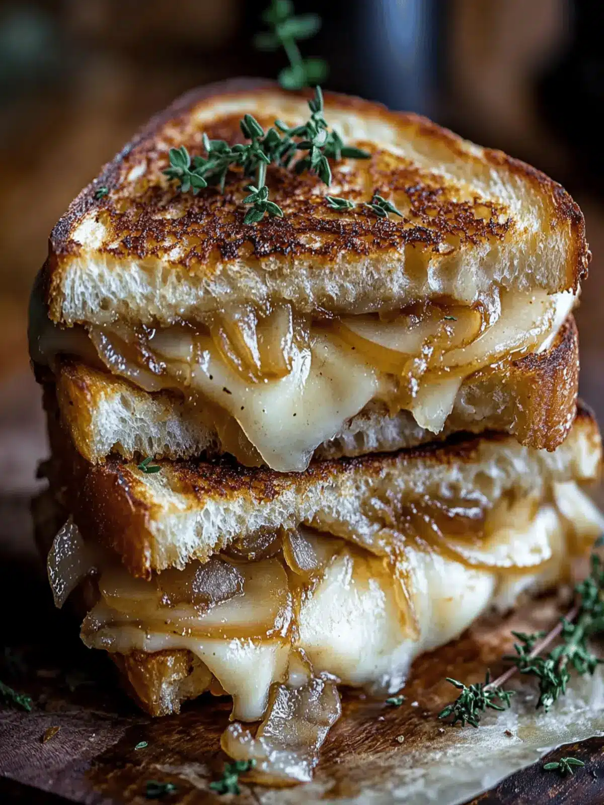Pear & Apple Grilled Cheese With Caramelized Onions: Comfort In Every Bite