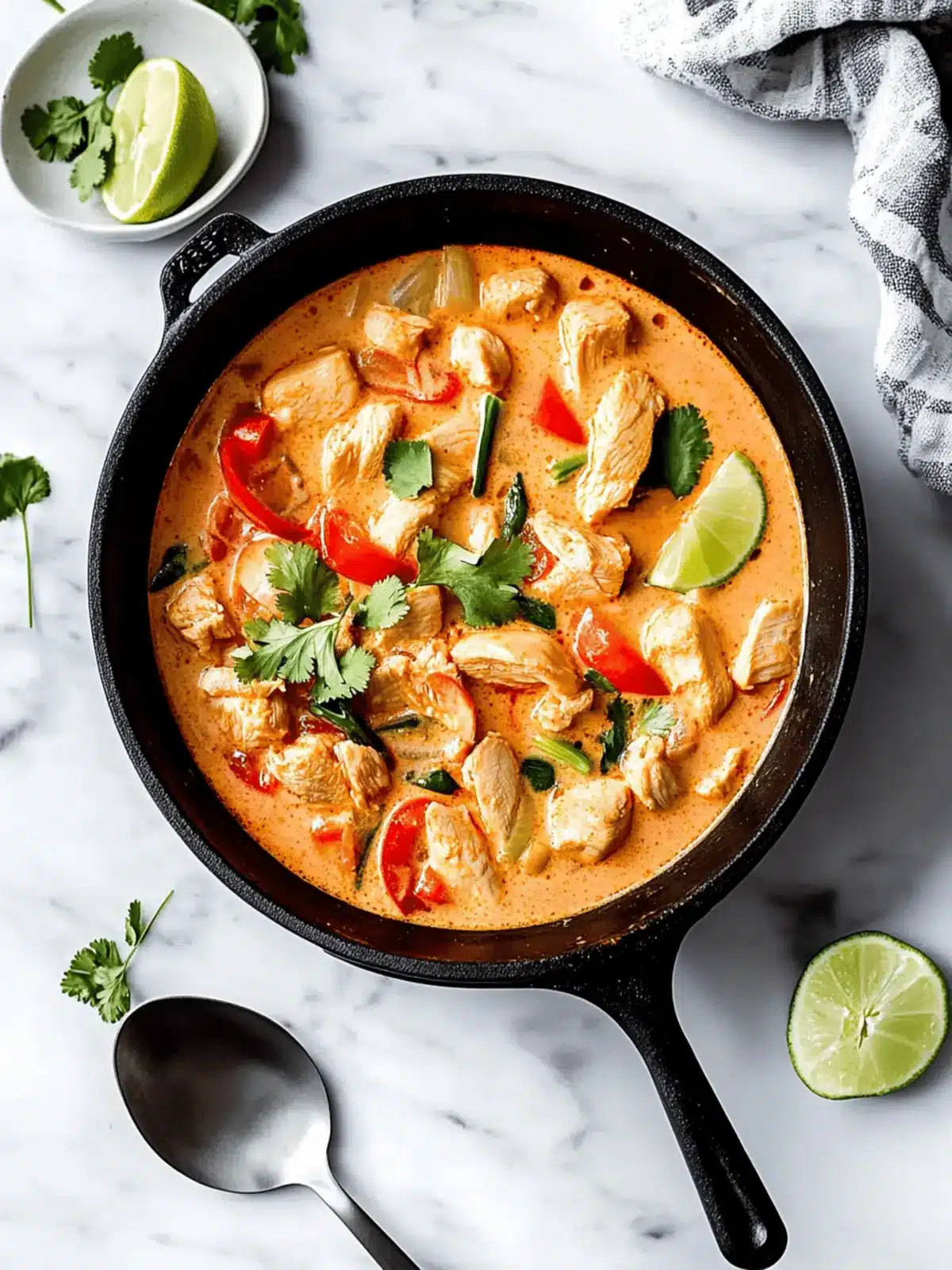 Easy Thai Chicken Coconut Curry - Delicious & Flavorful