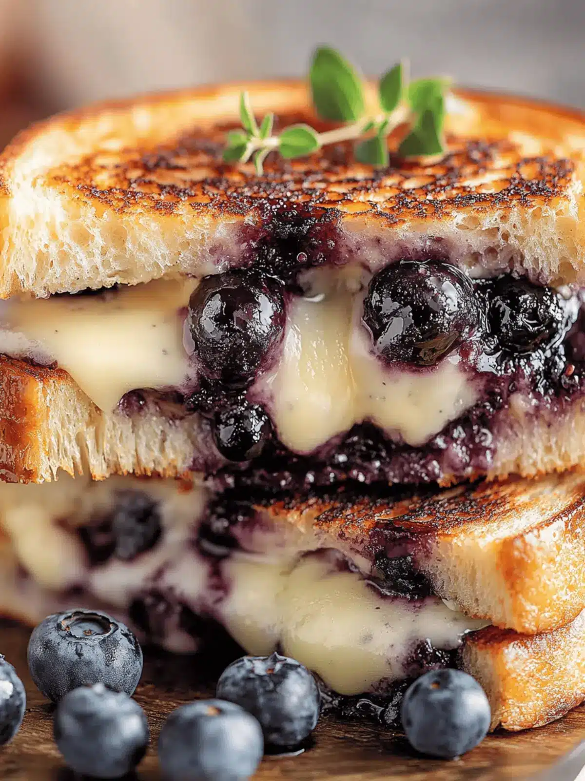 Blueberry Brie Grilled Cheese