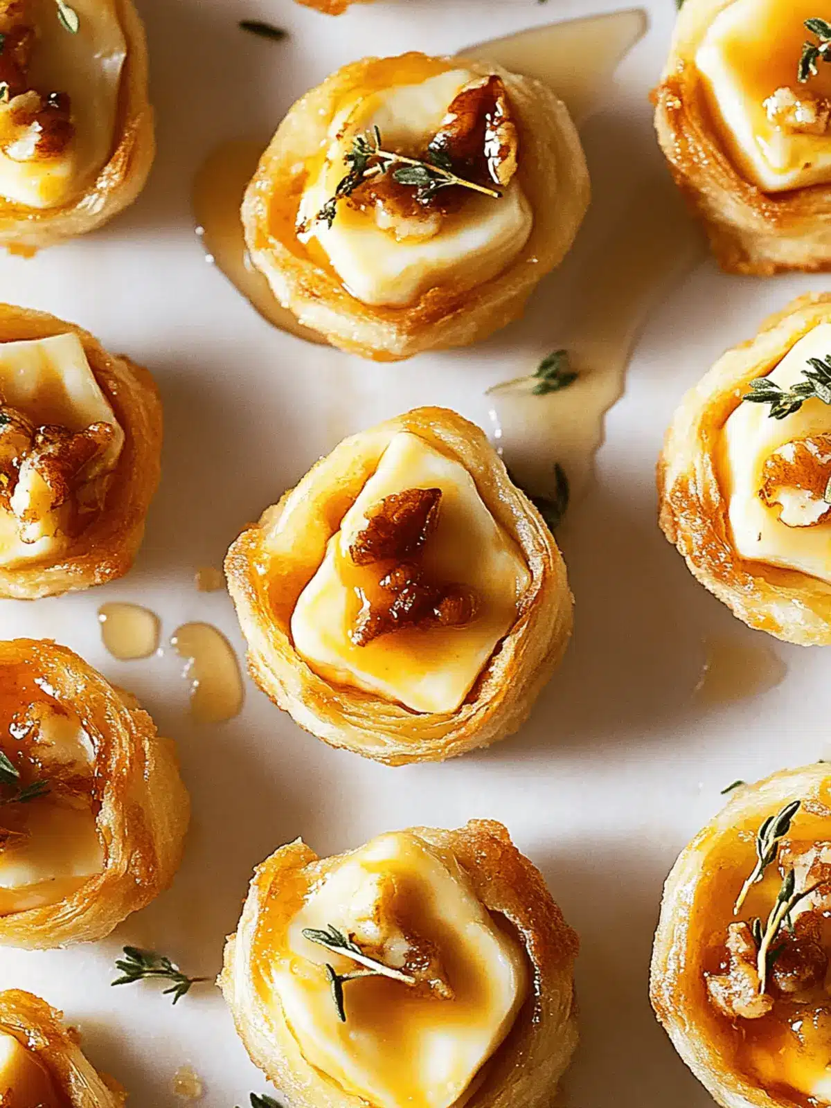 Pumpkin Spice Hot Honey Brie Bites