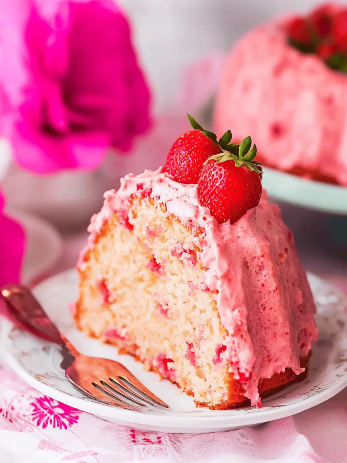 Decadent Strawberry Bundt Cake Thatโs Easy and Irresistible 2 Strawberry Bundt Cake