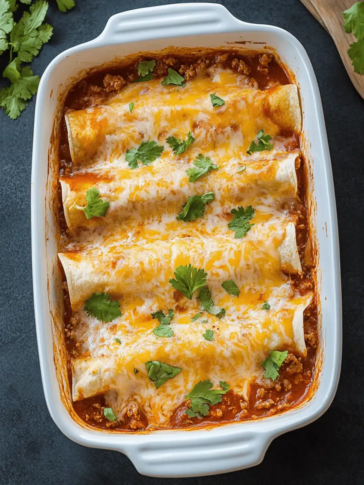 Easy Ground Beef Enchiladas