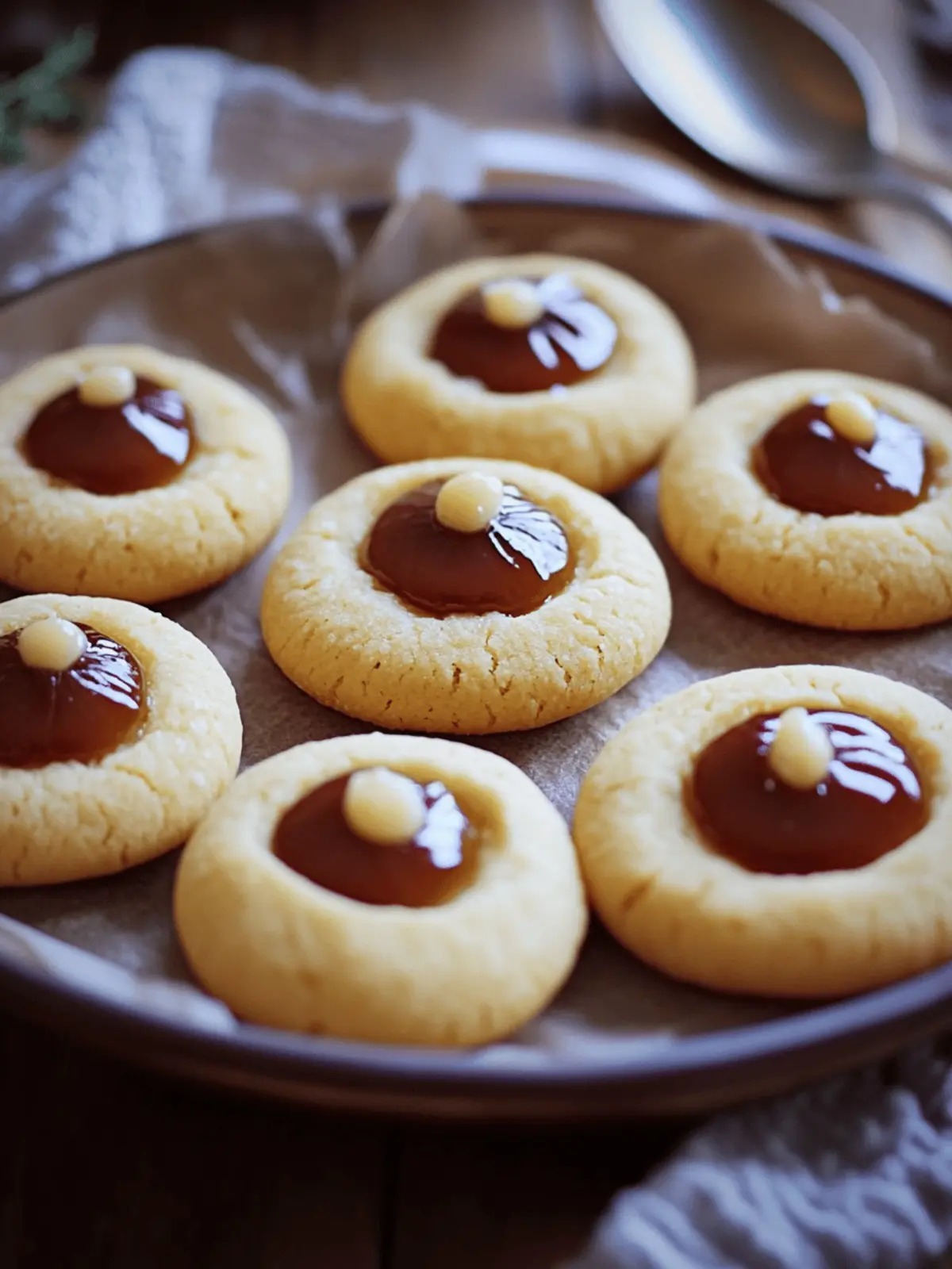 Dulce de Leche Thumbprint Cookies