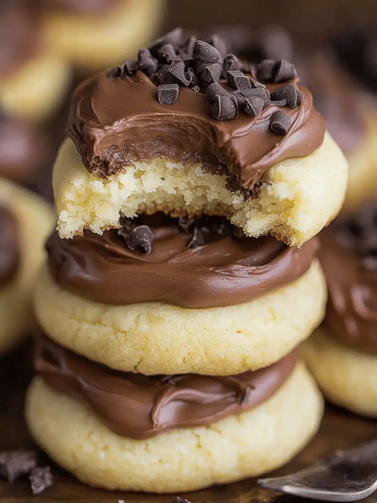Amish Sugar Cookies with Chocolate Frosting