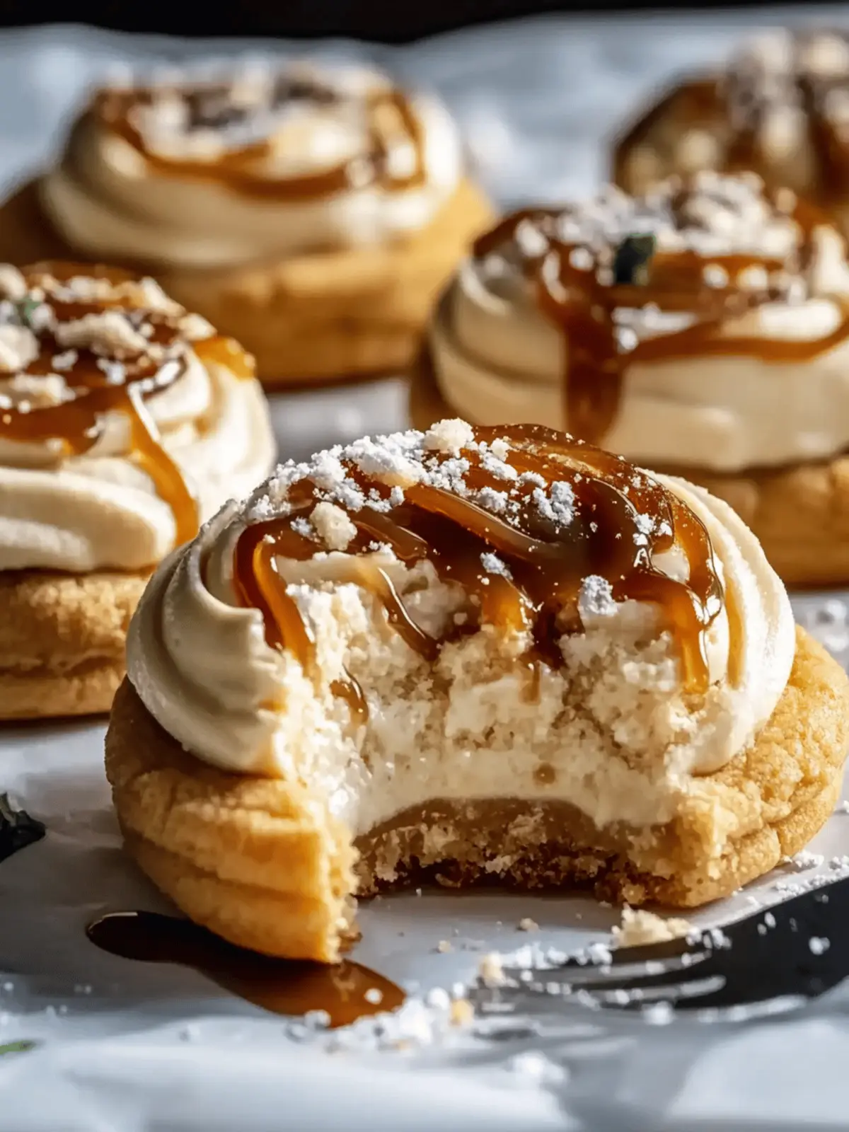 Salted Caramel Cheesecake Cookies