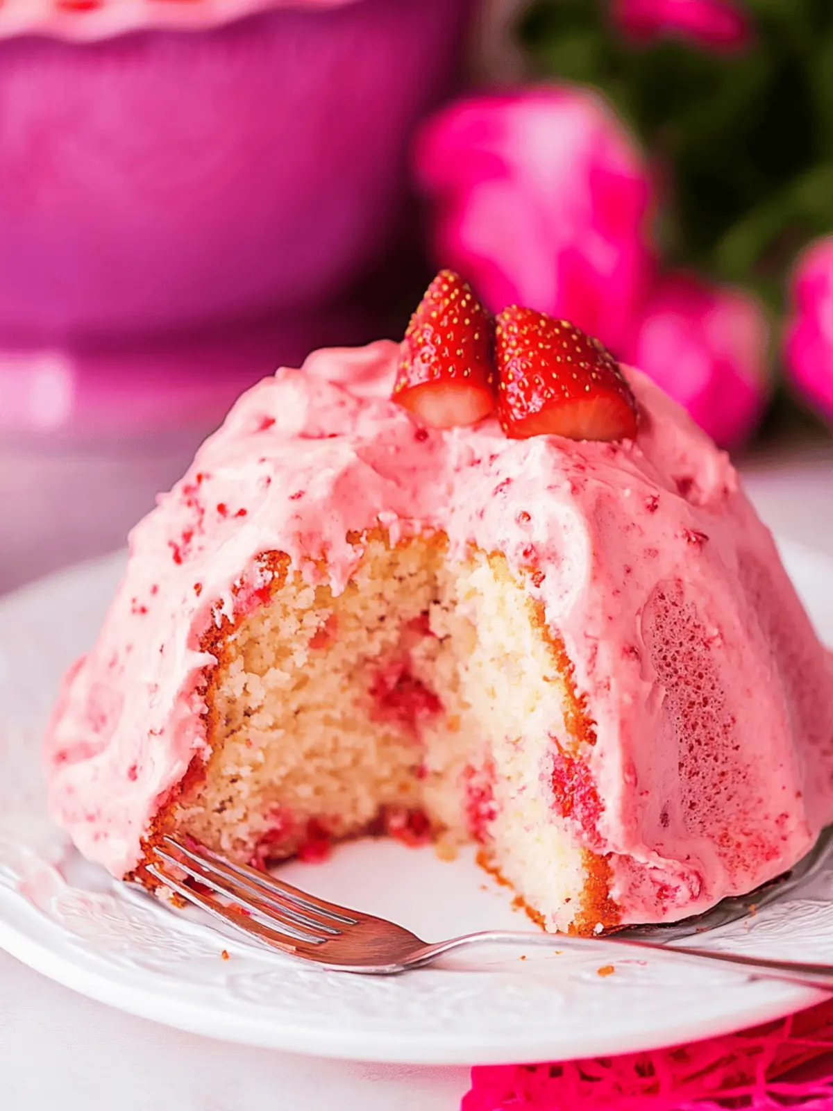 Decadent Strawberry Bundt Cake Thatโs Easy and Irresistible 5 Strawberry Bundt Cake