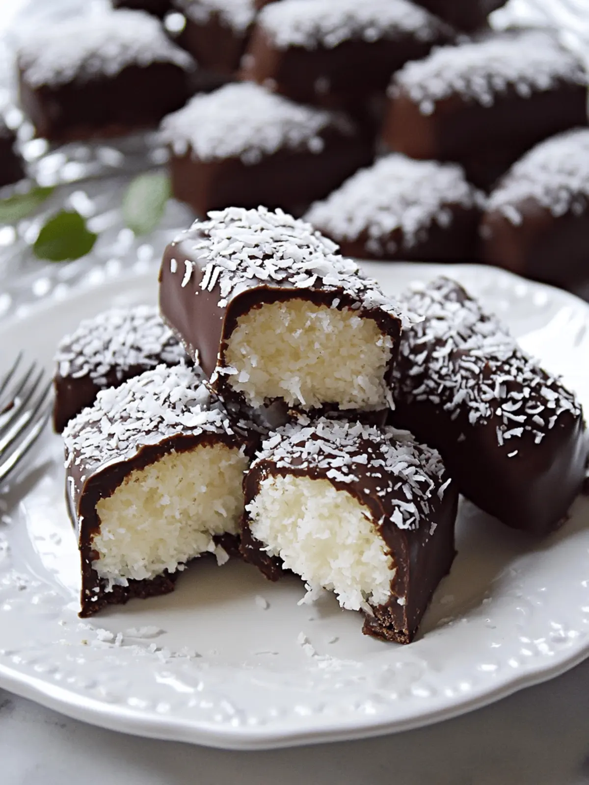 No Bake Chocolate Coconut Bars