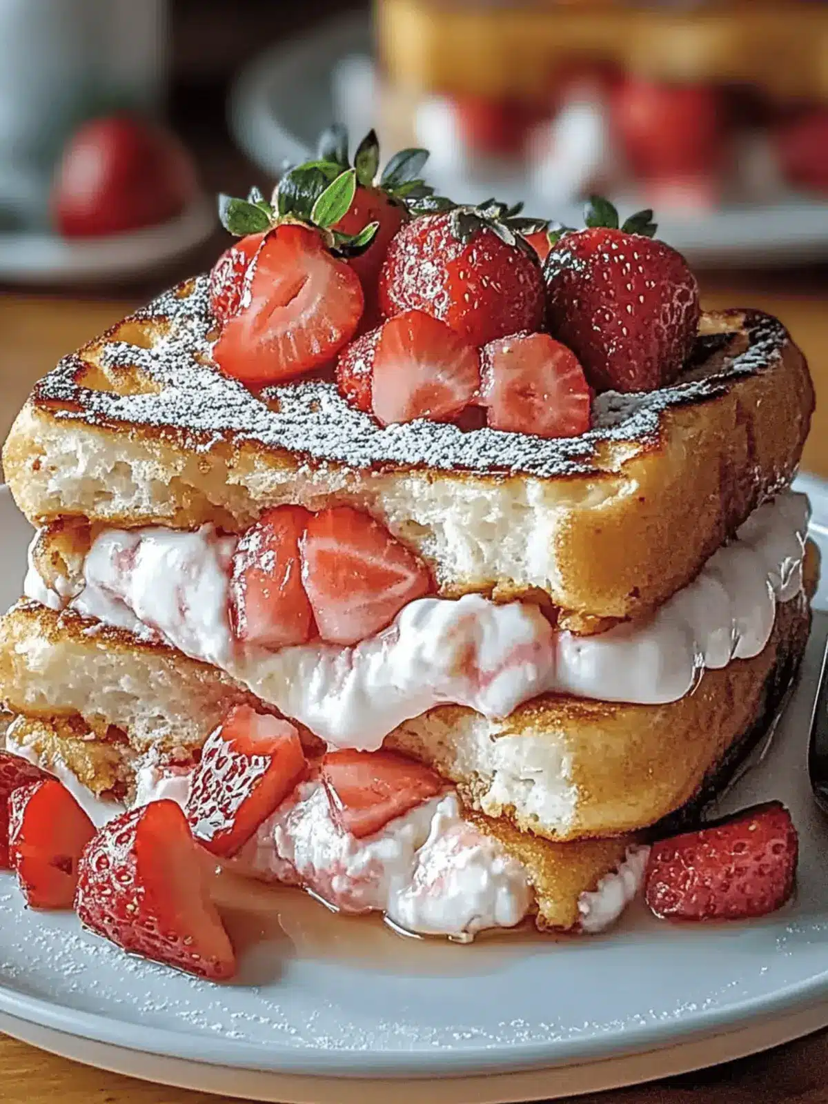 How to Make Strawberry Cheesecake French Toast