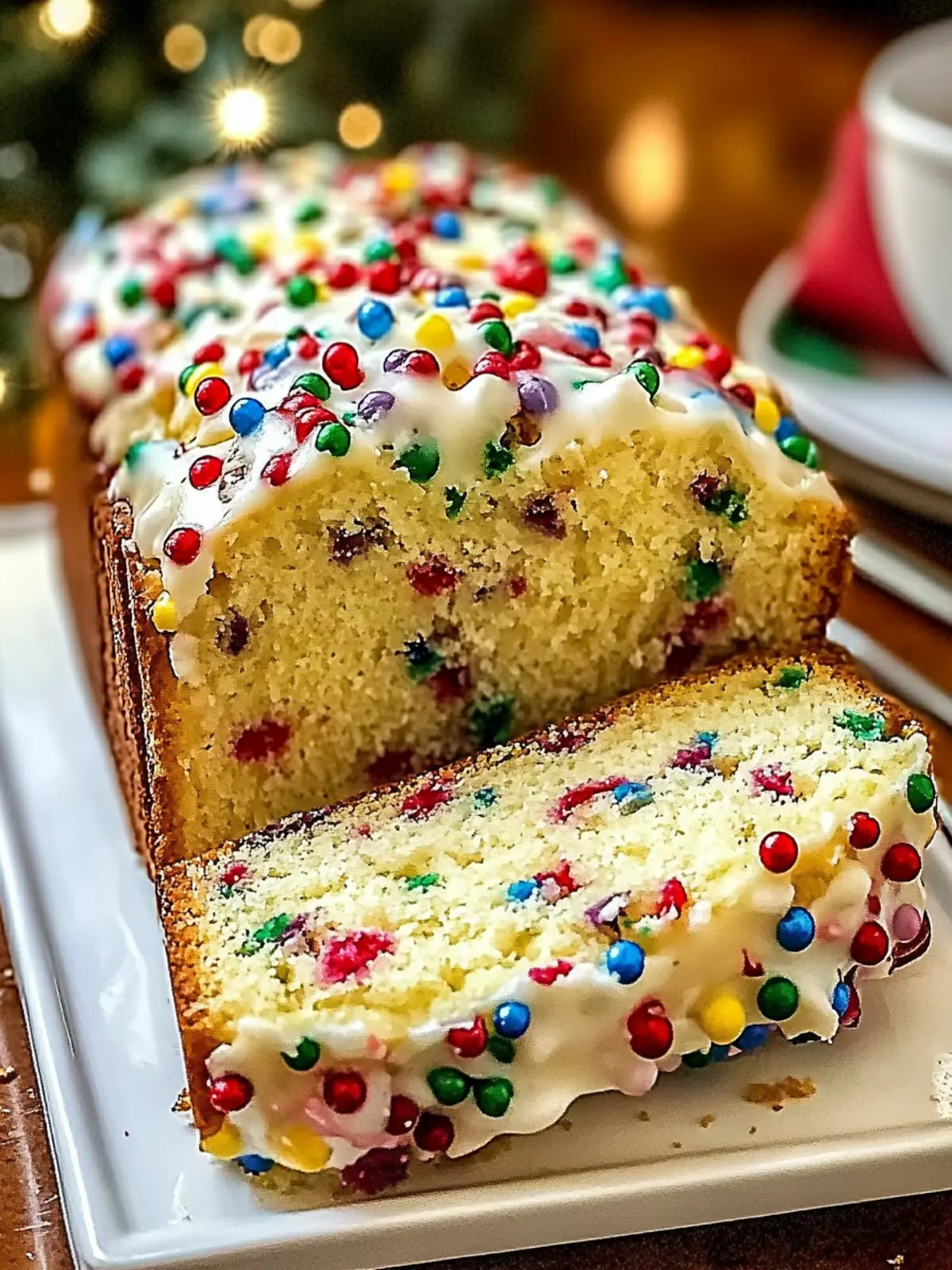 Easy Christmas Funfetti Bread