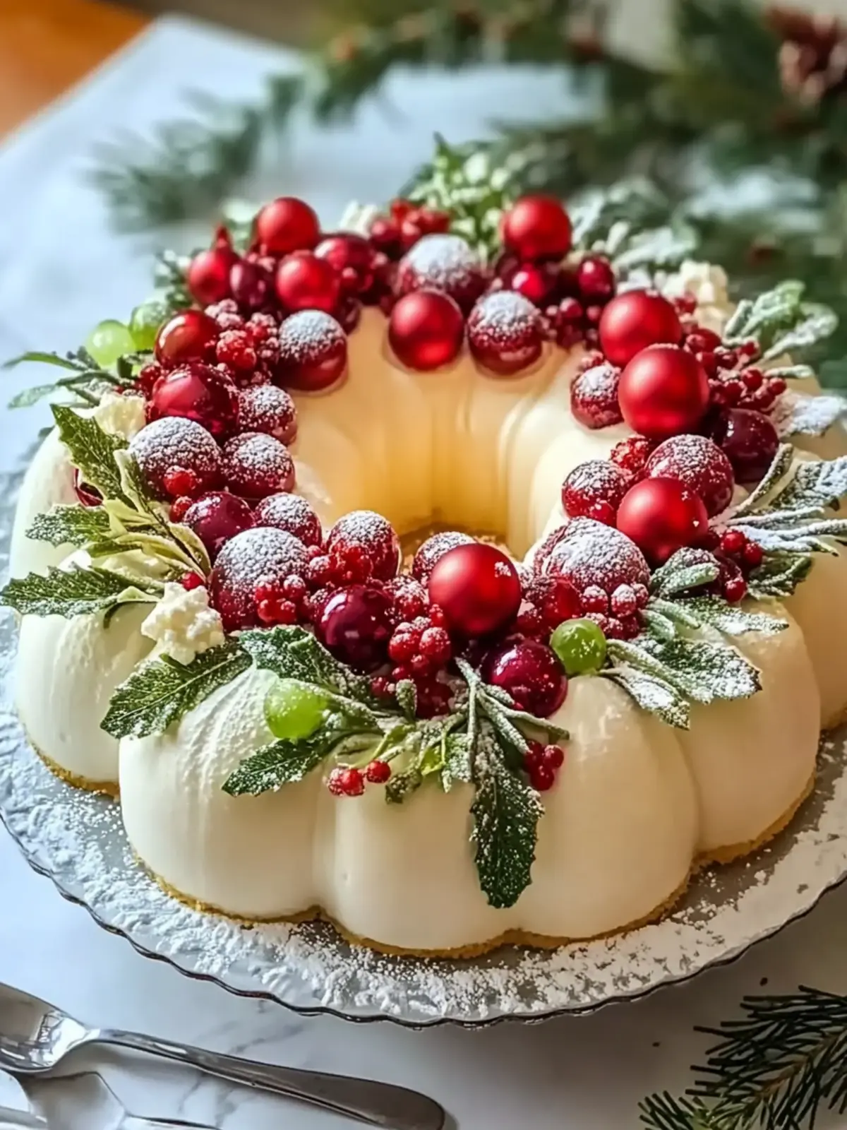 Christmas Wreath Cake – A Festive Showstopper for Your Holiday Table