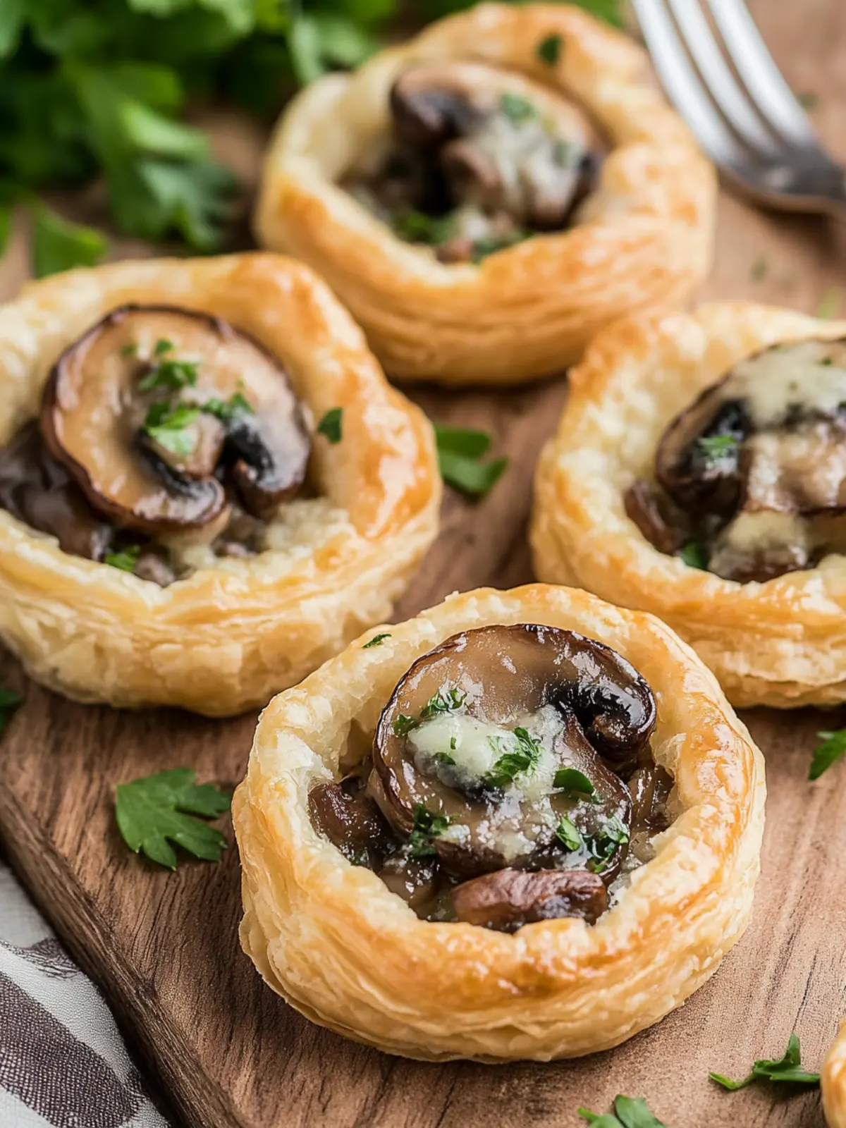 Mushroom Puff Pastry Appetizers