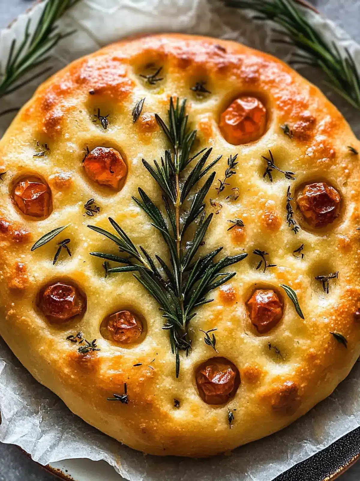 Rosemary Christmas Tree Focaccia