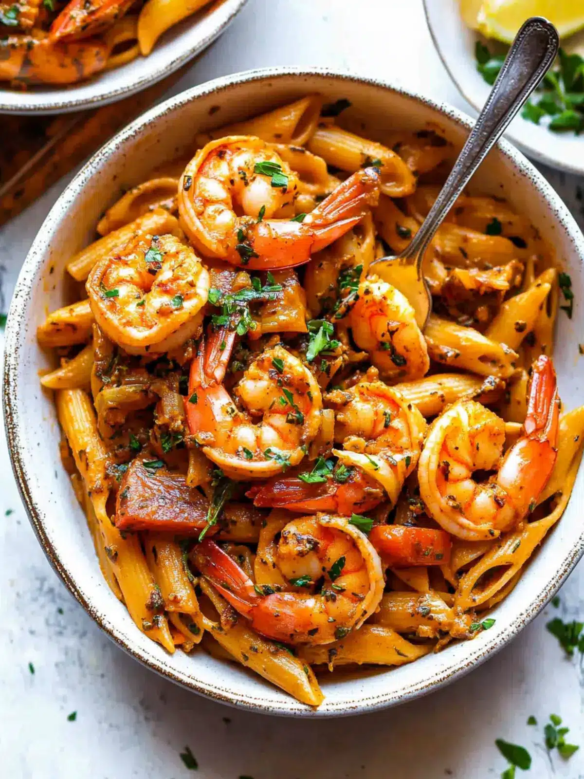 Creamy Cajun Shrimp Pasta