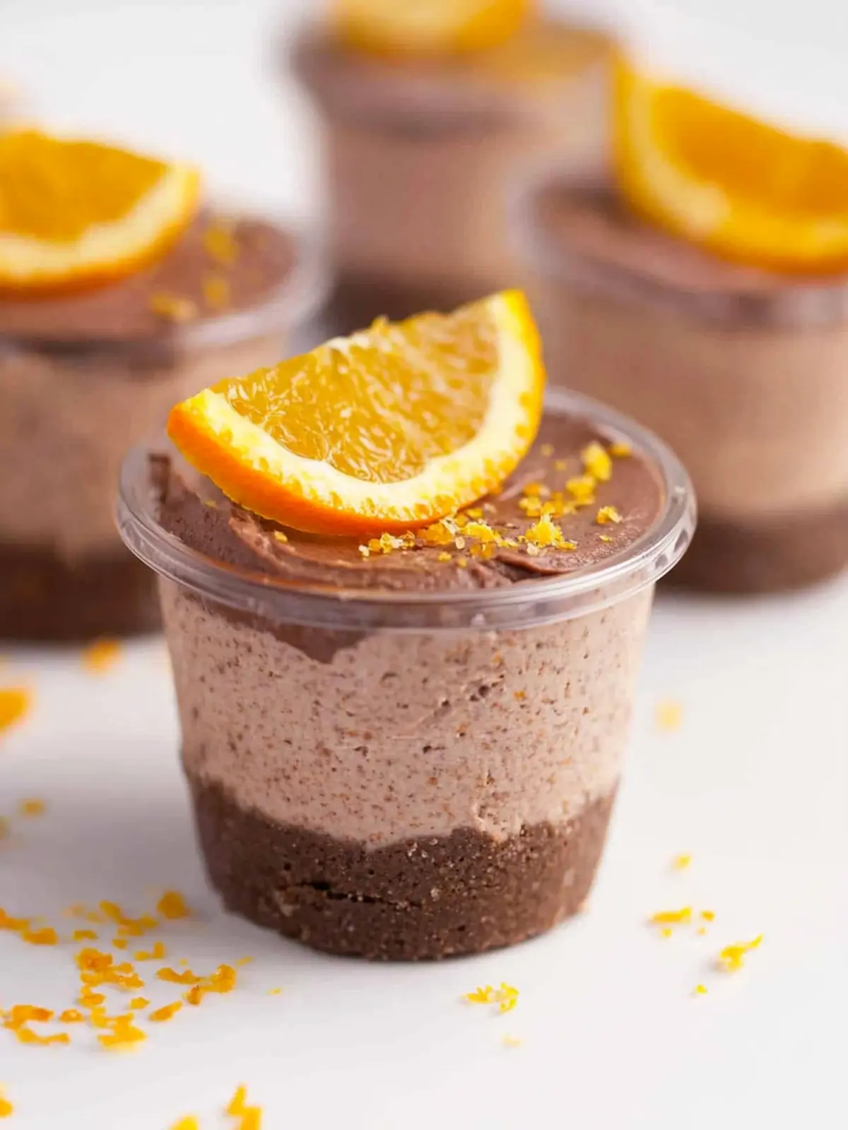 Mini Chocolate Orange Cheesecake Shots