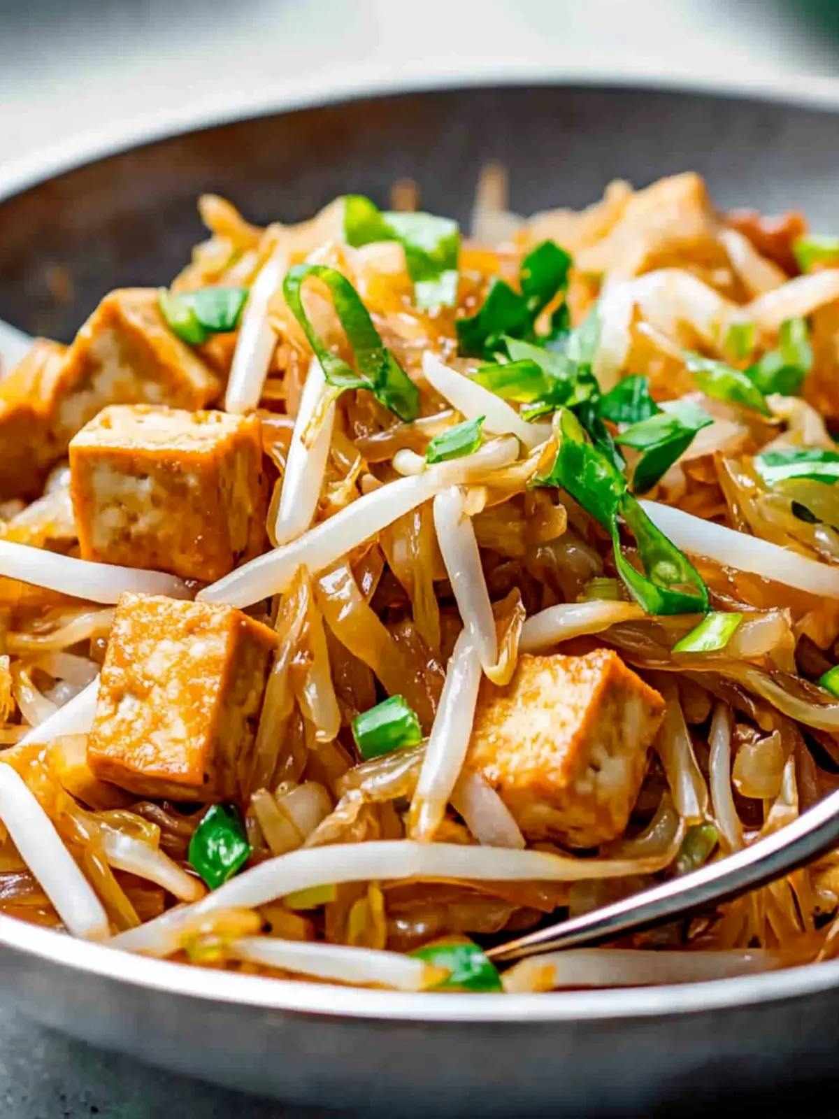 Bean Sprout Stir Fry with Tofu