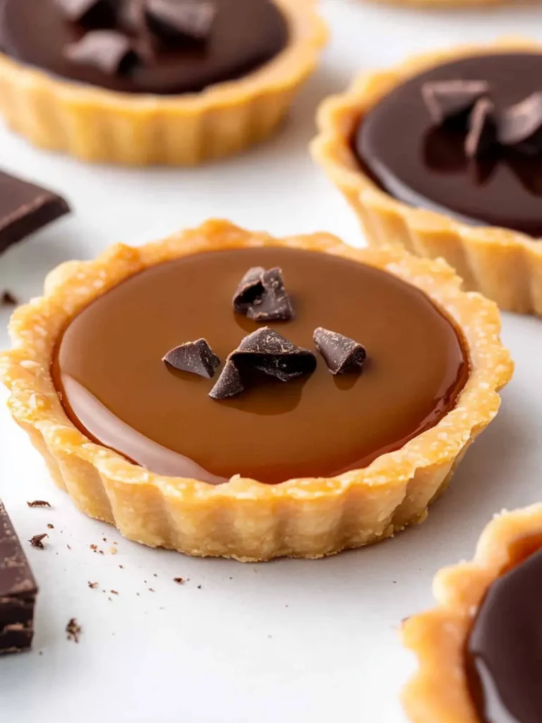 Mini Caramel Chocolate Tarts
