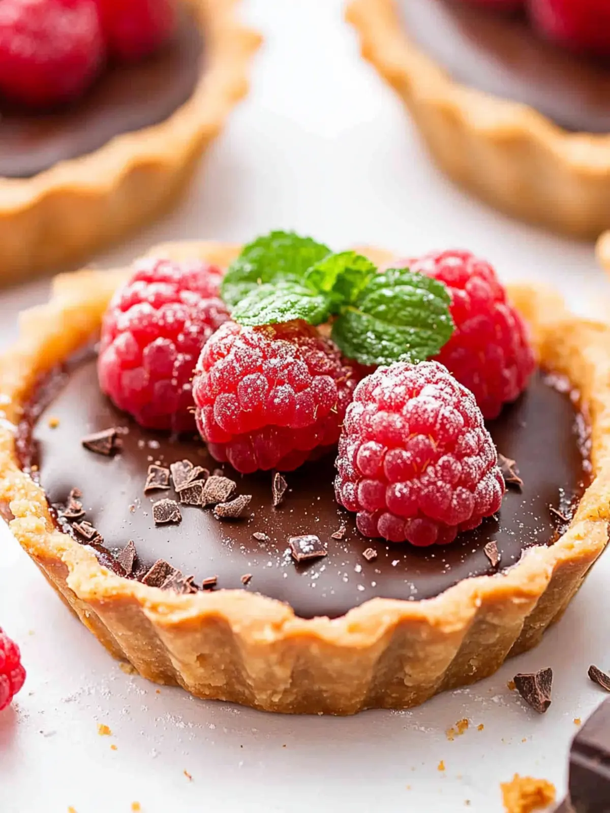Delight with Raspberry Chocolate Tartlets You'll Love Making 2 Raspberry Chocolate Tartlets