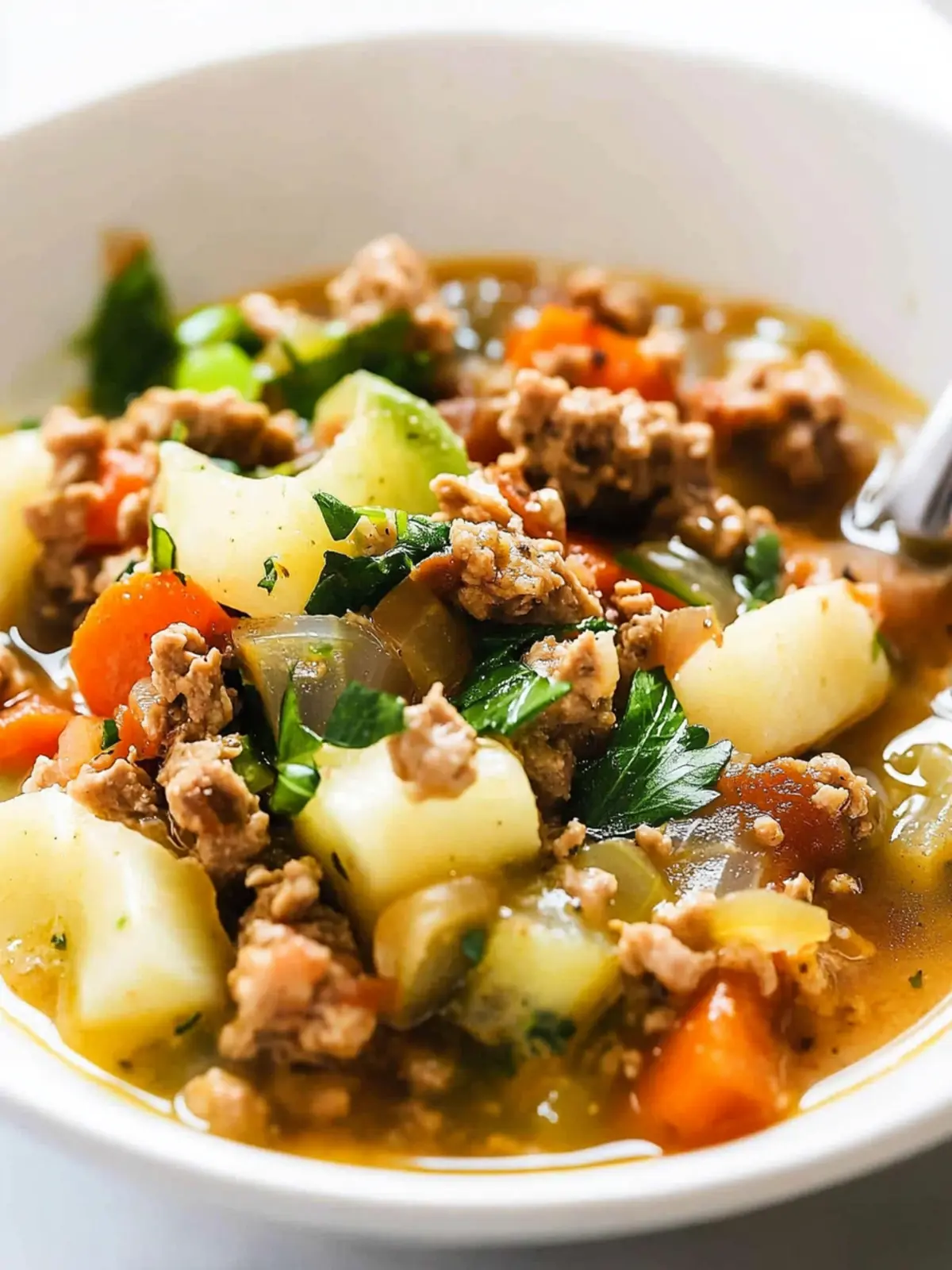 Anti-Inflammatory Ground Turkey Soup Recipe