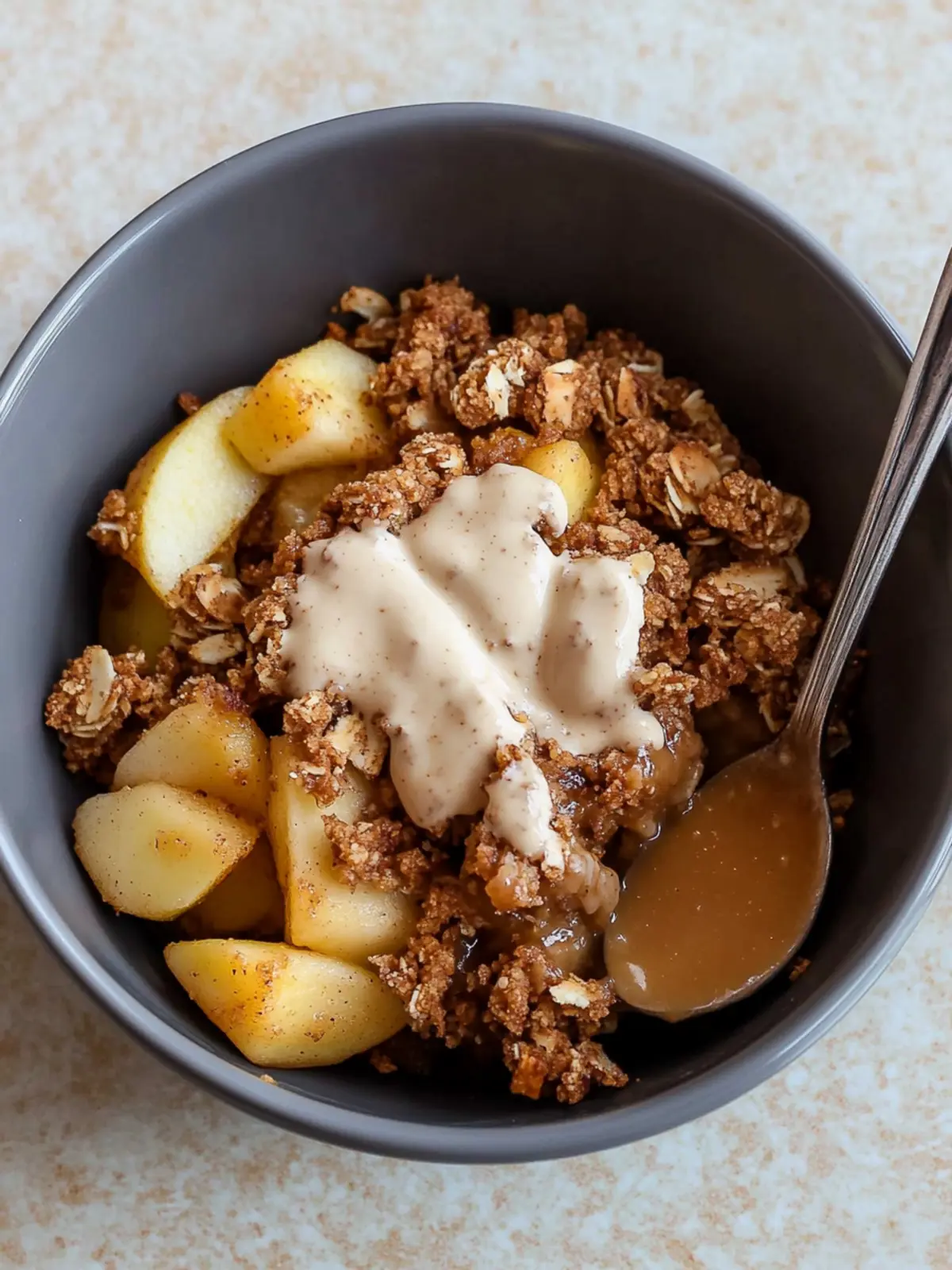 10-Minute Healthy Stovetop Apple Crumble