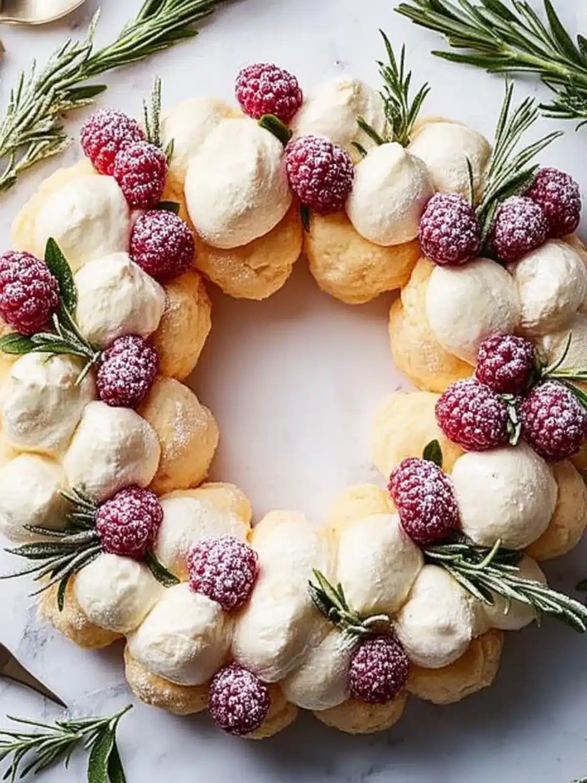 Cream Puff Wreath