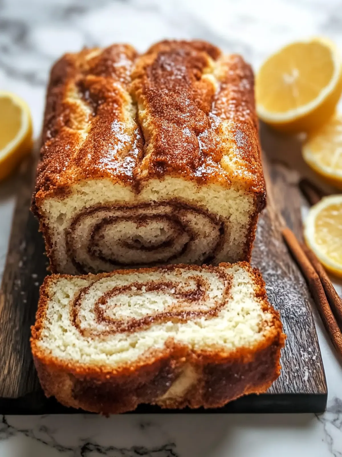 Moist Cinnamon Swirl Loaf