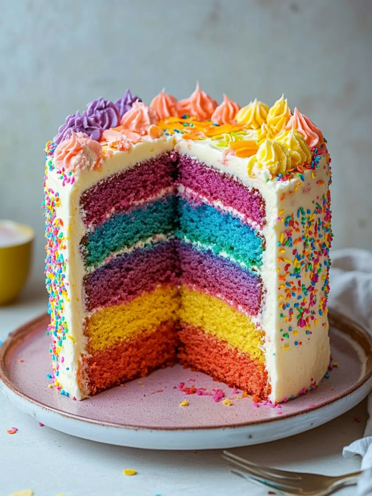 Rainbow Layer Cake