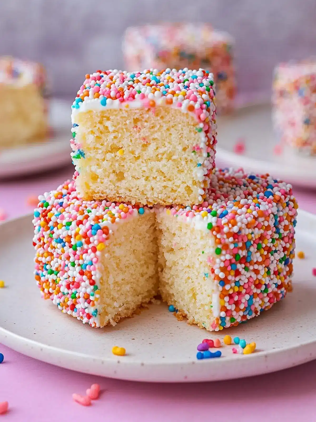 Fairy Bread Lamingtons