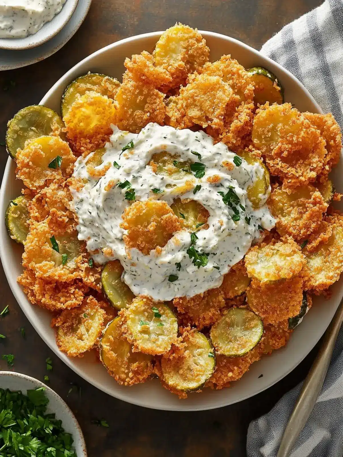 Fried Pickle Dip Party