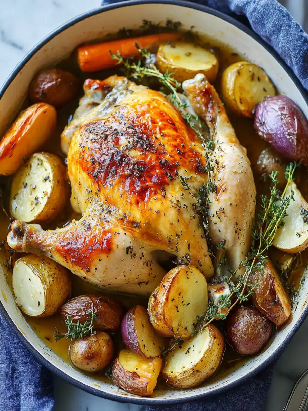 Easy Roast Chicken Dinner