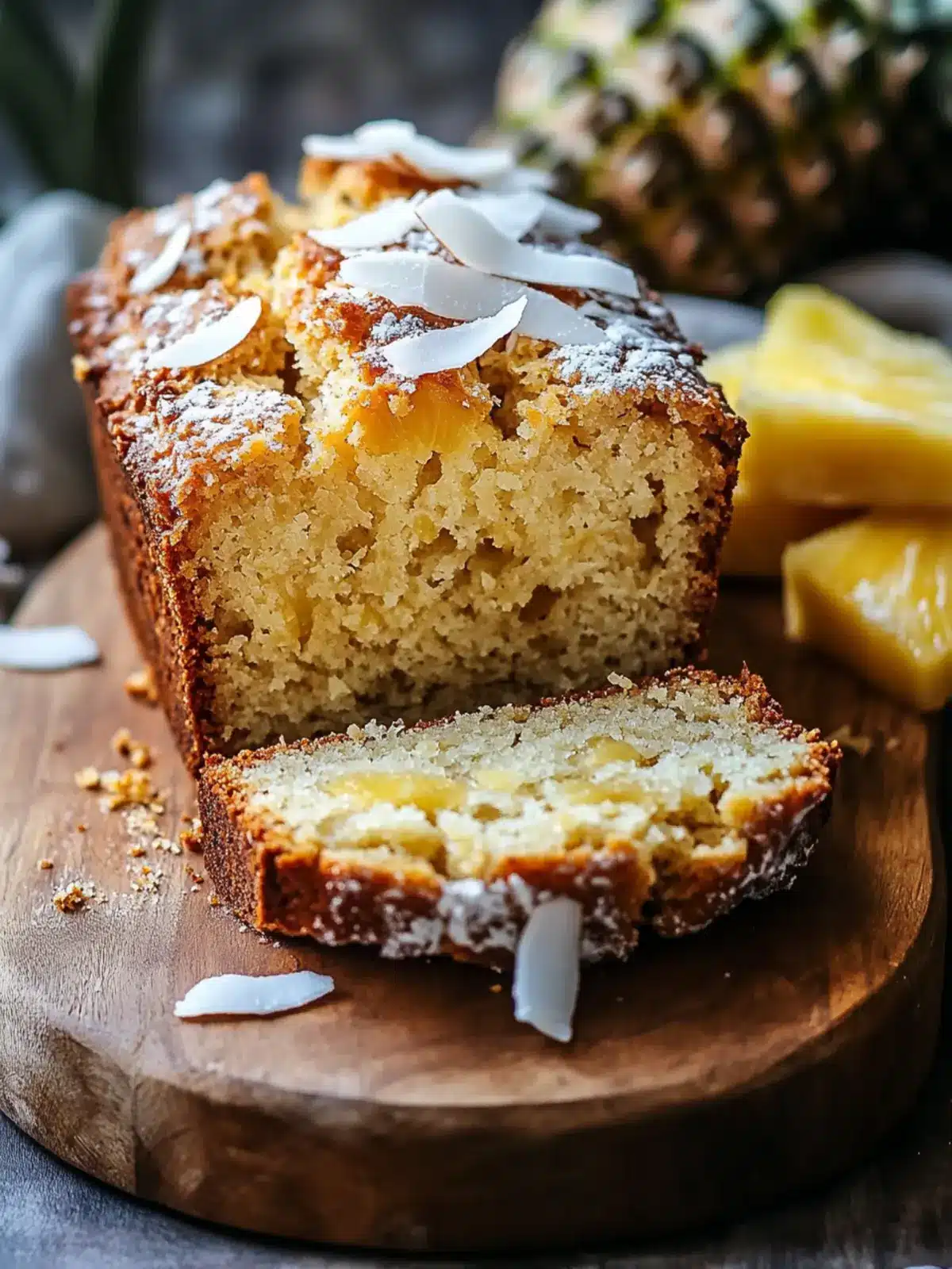 Cozy Pineapple Coconut Bread