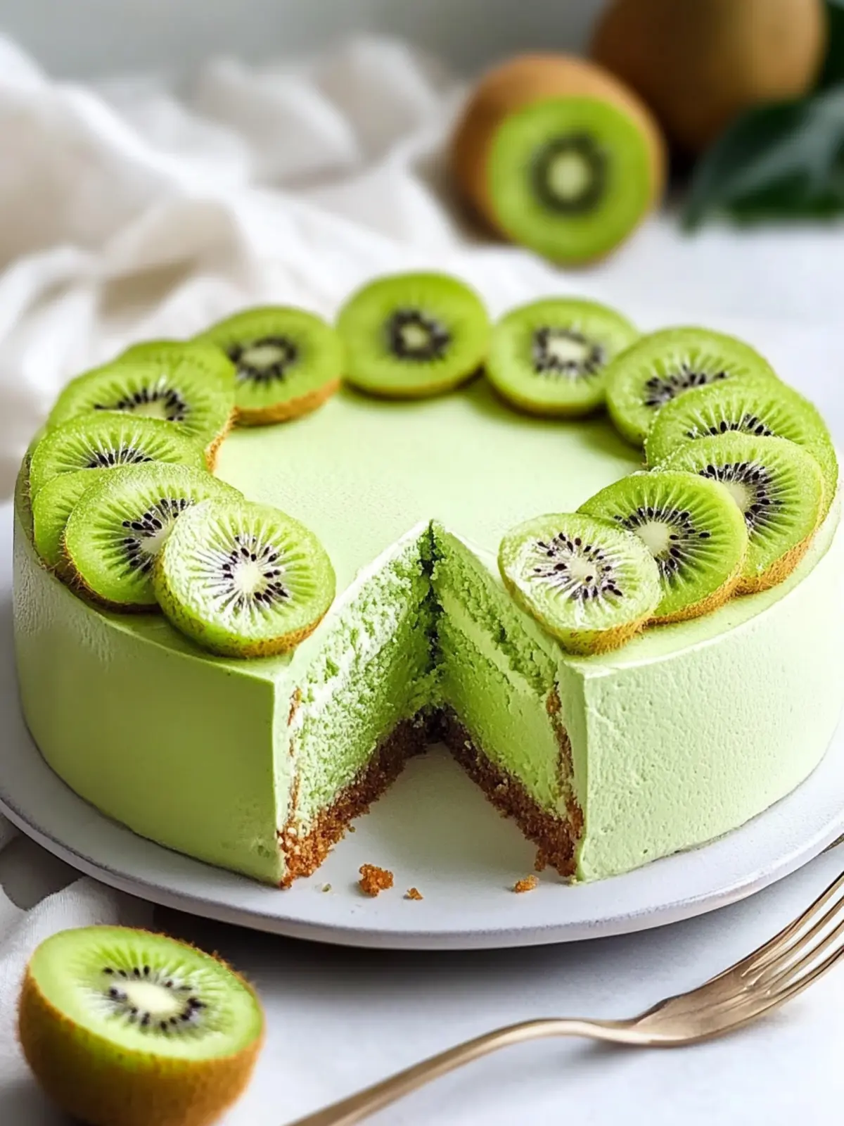 Kiwi Mousse Cake