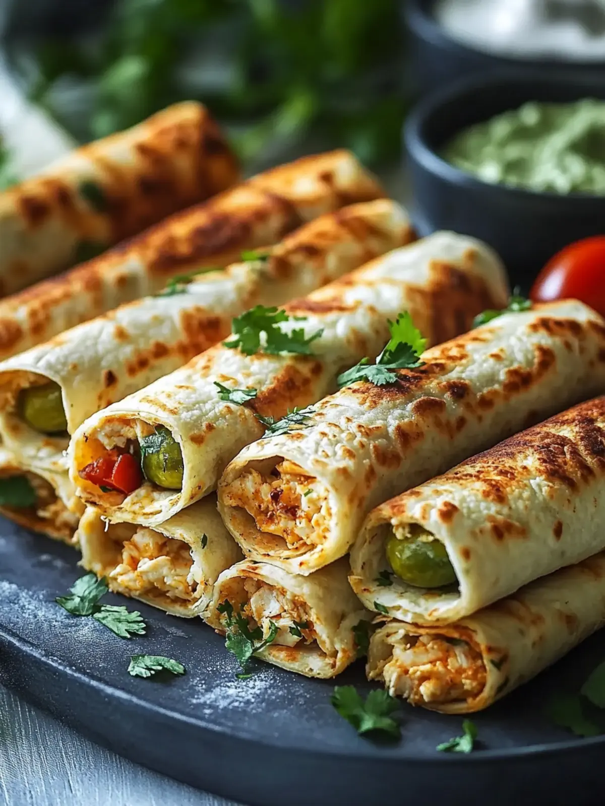 Dill Pickle Ranch Chicken Taquitos