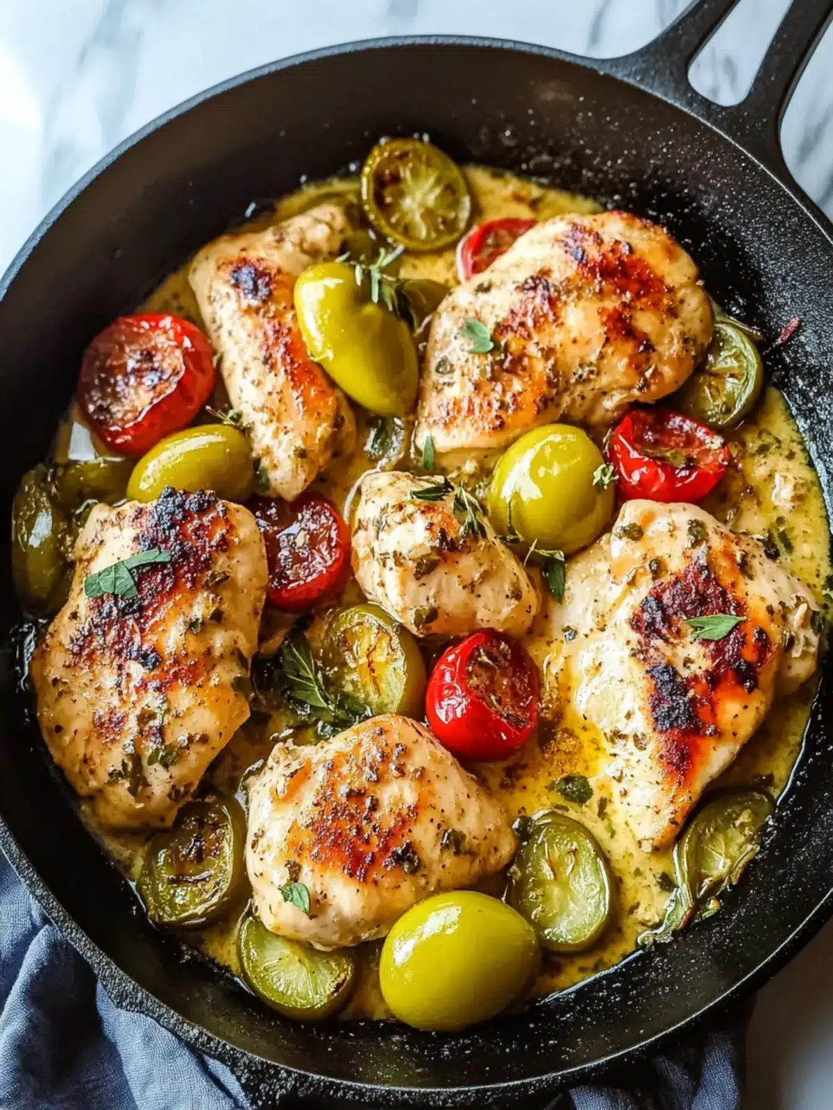 Savor the Easy Pepperoncini Chicken Skillet Tonight