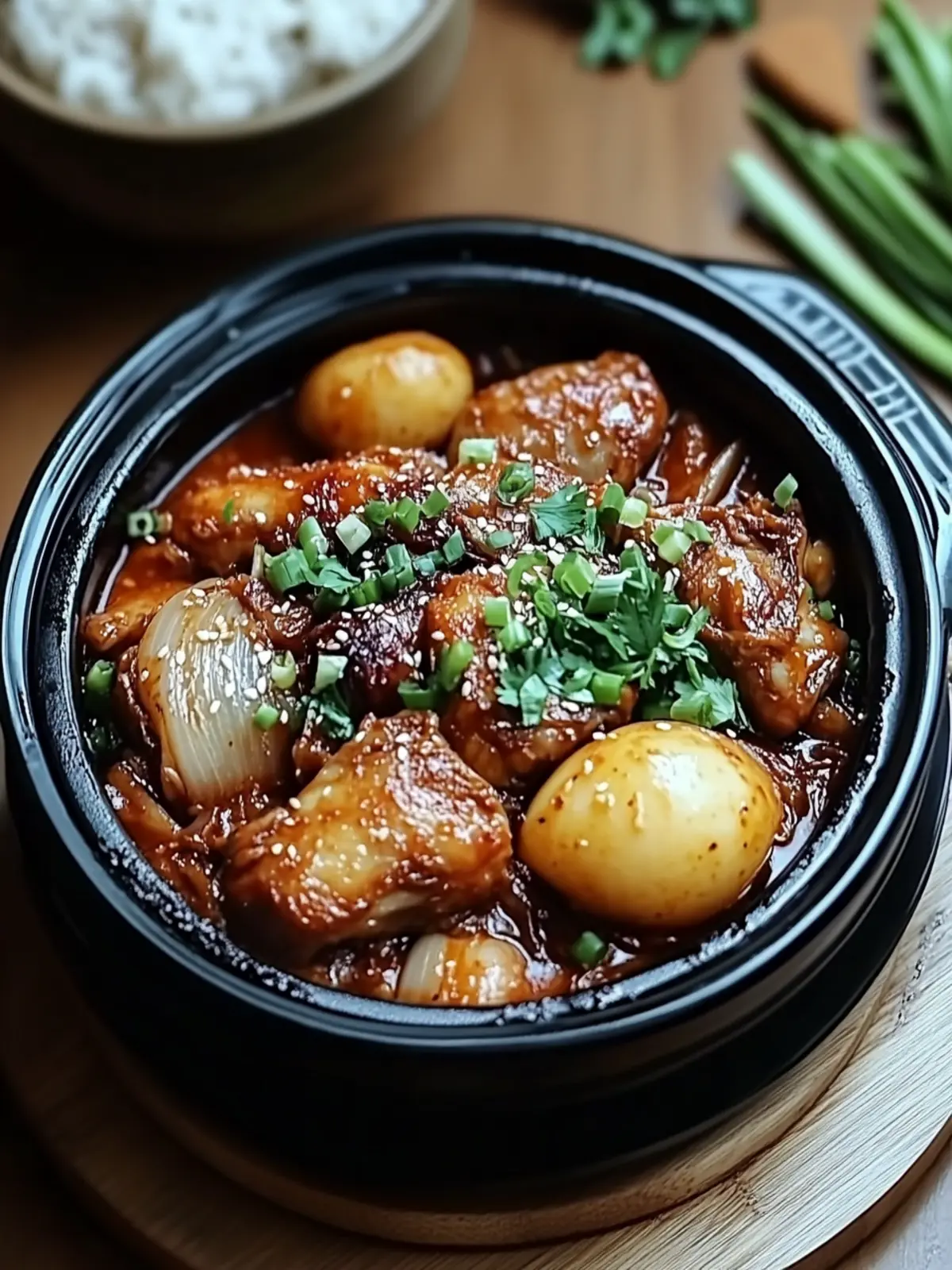 Jjimdak Korean Braised Chicke