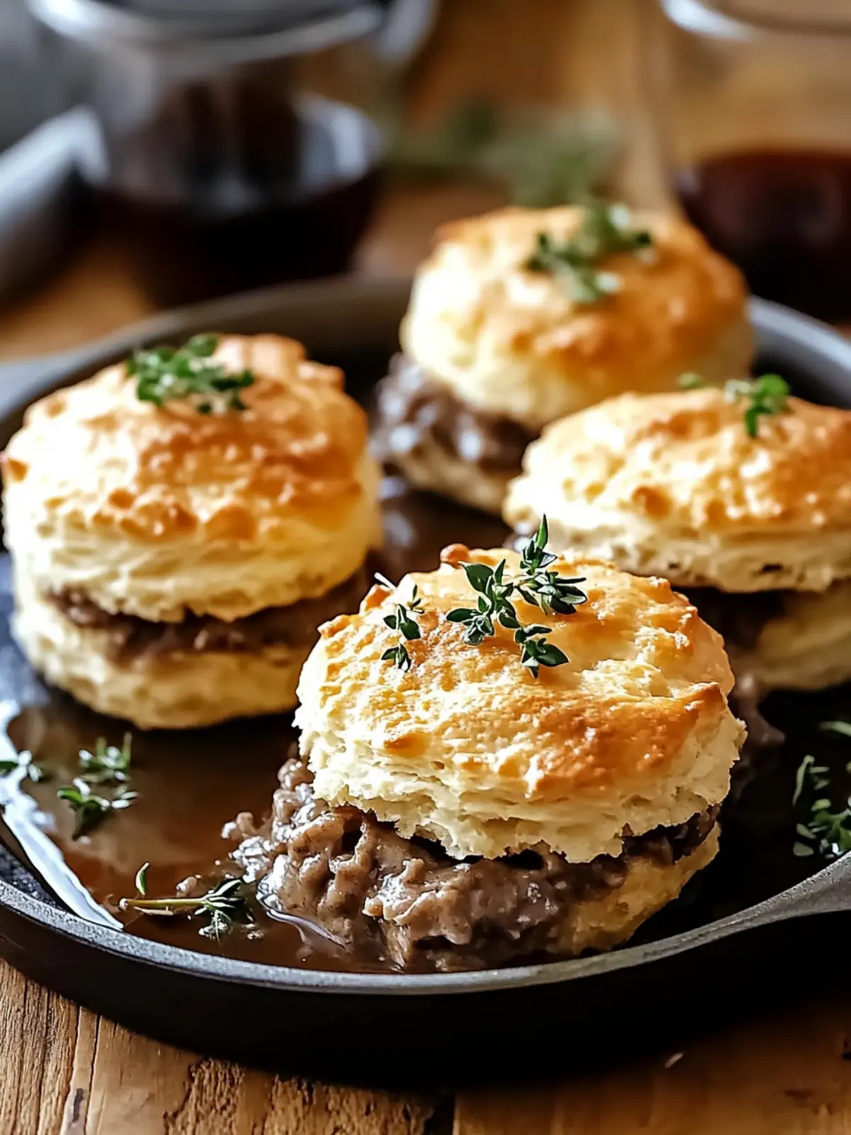 Baked French Dip Biscuits Recipe