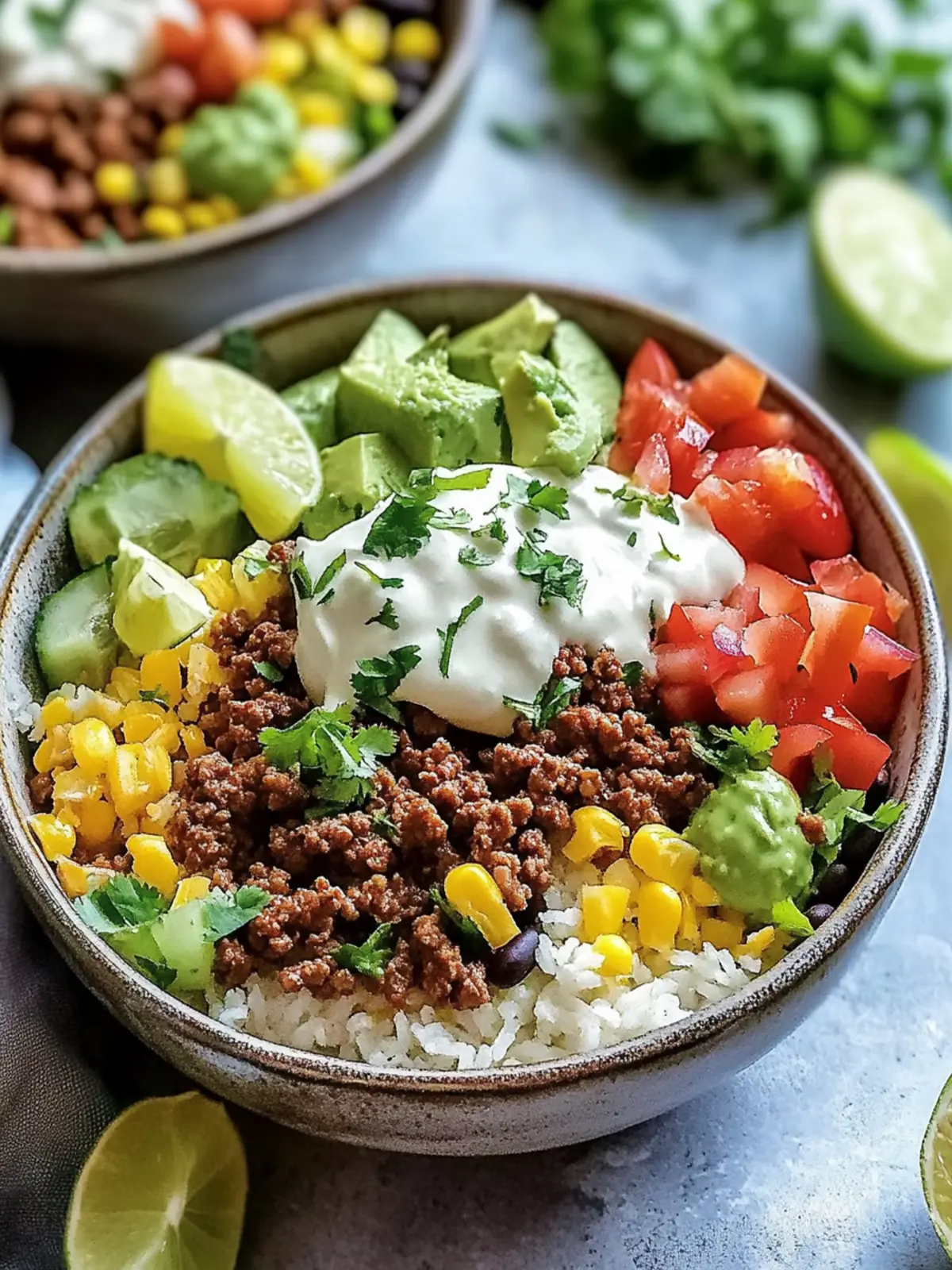 Tasty Ground Beef Taco Bowls