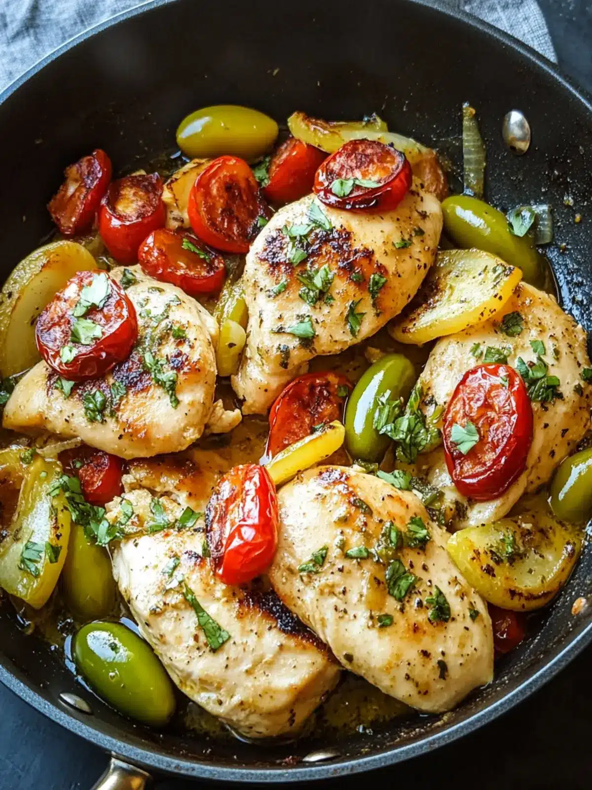 Savor the Easy Pepperoncini Chicken Skillet Tonight