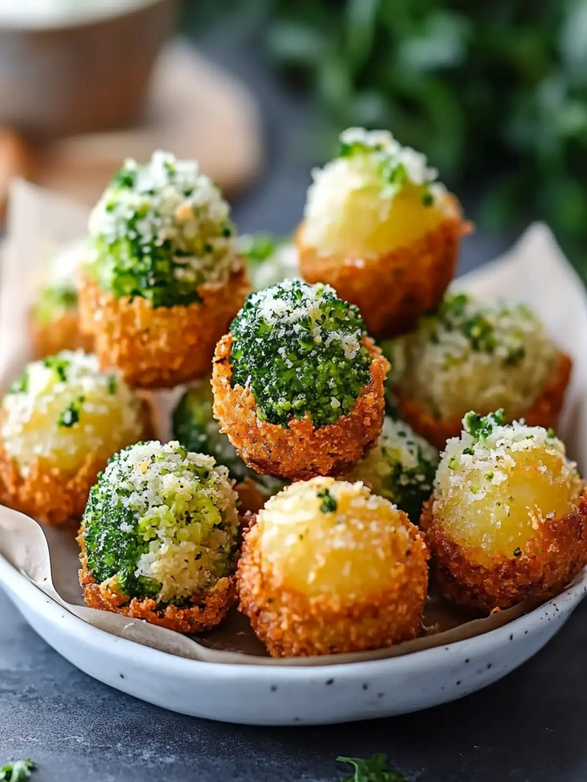 Crispy Broccoli and Potato Bites
