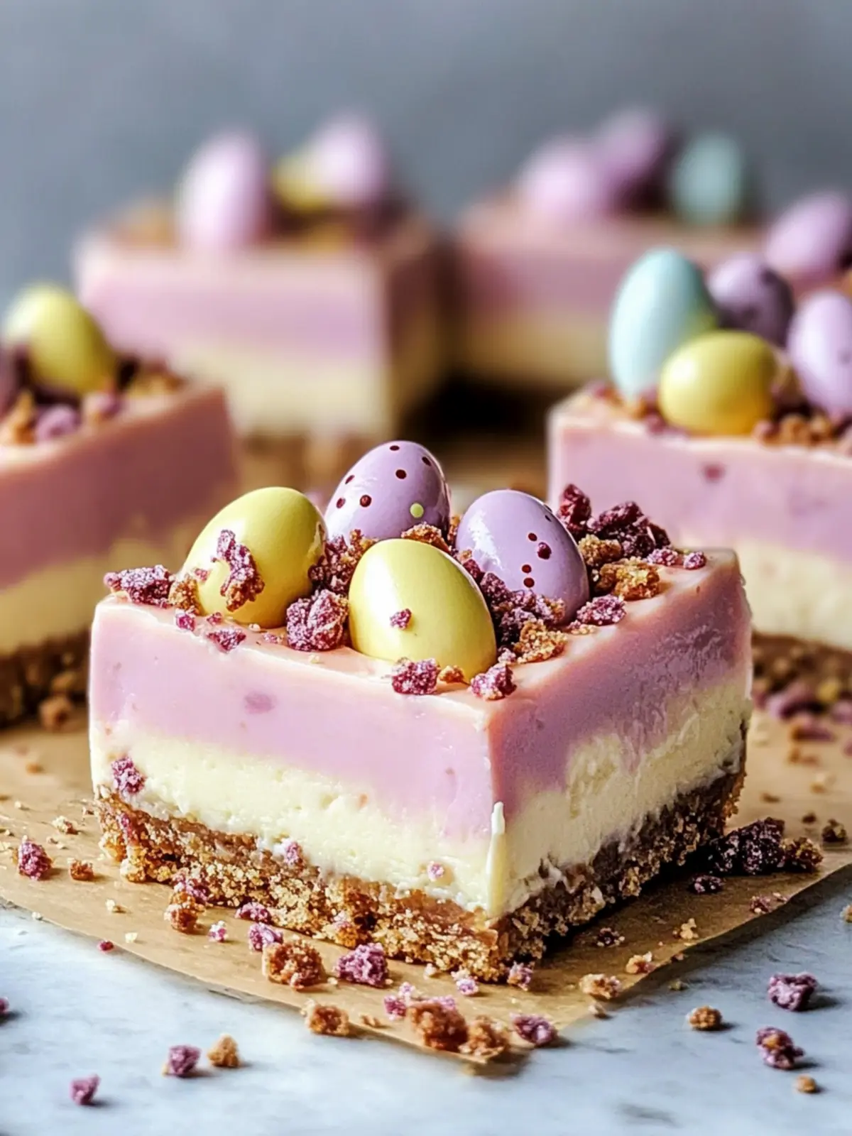 Easter Egg Cheesecake Bars