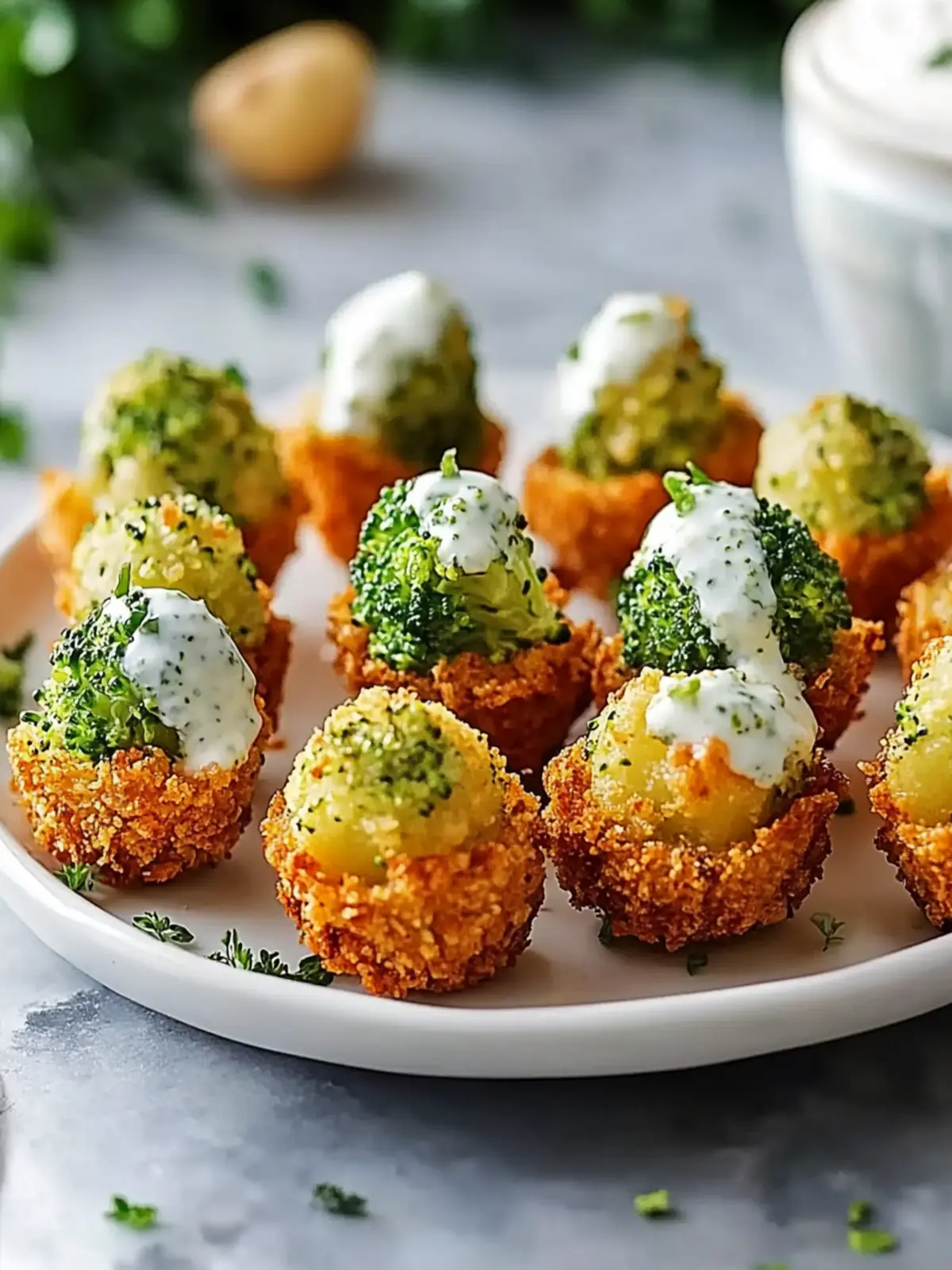 Crispy Broccoli and Potato Bites