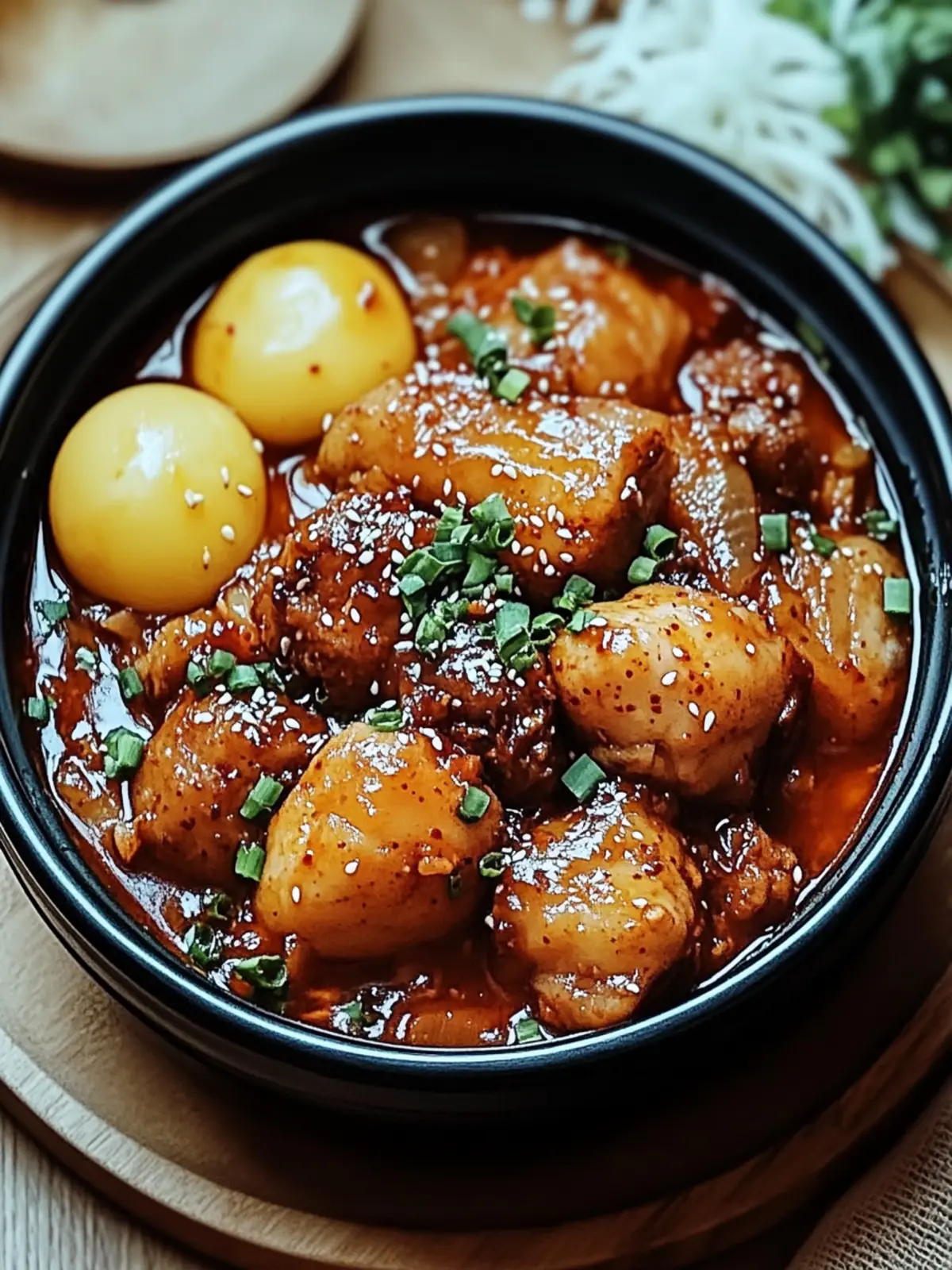 Jjimdak Korean Braised Chicke