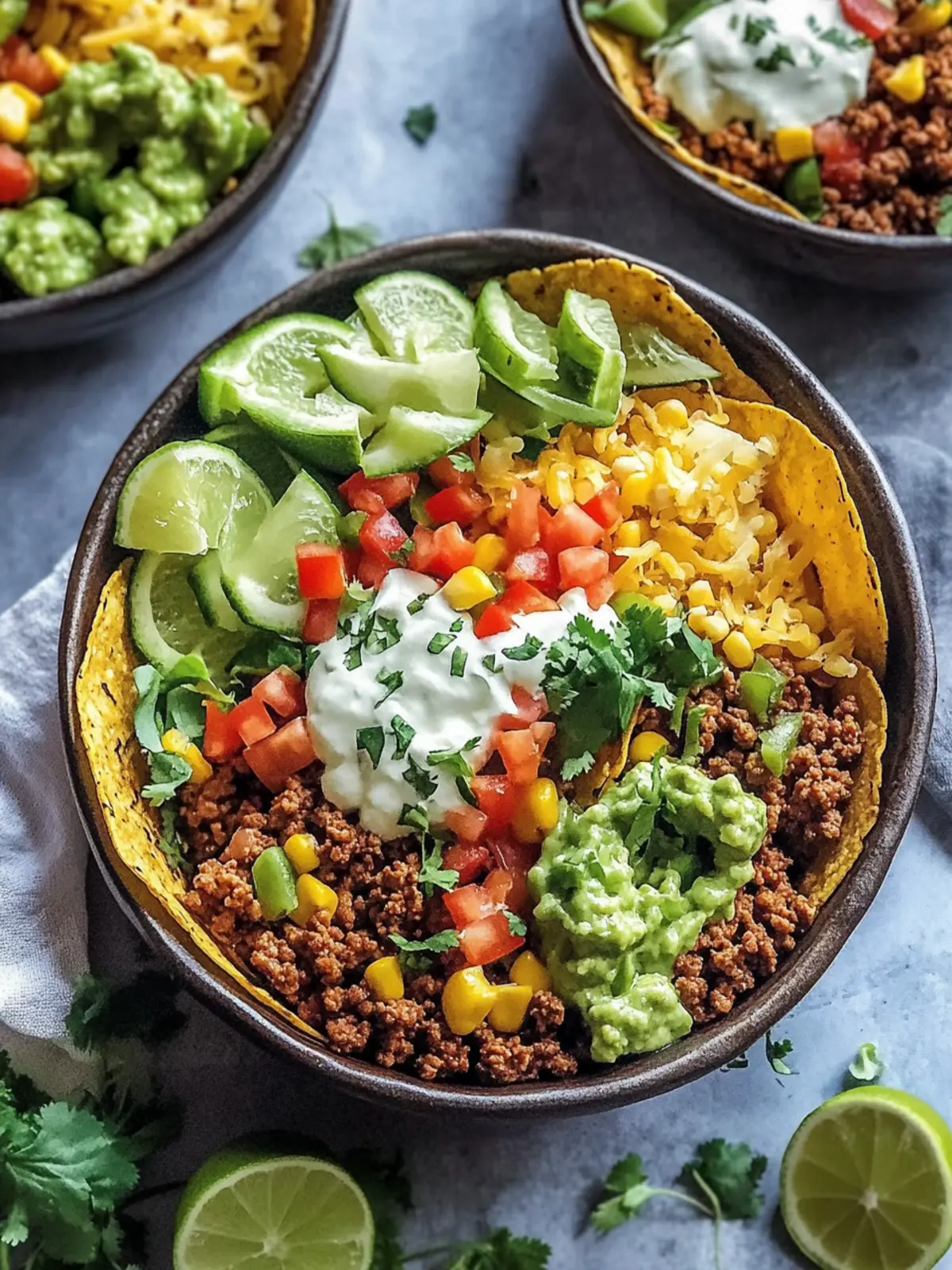 Tasty Ground Beef Taco Bowls