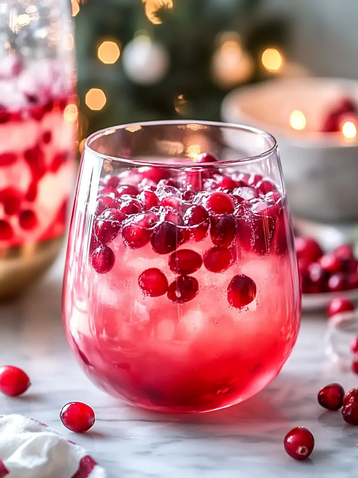 Sparkling Cranberry Pomegranate Punch for Festive Cheers